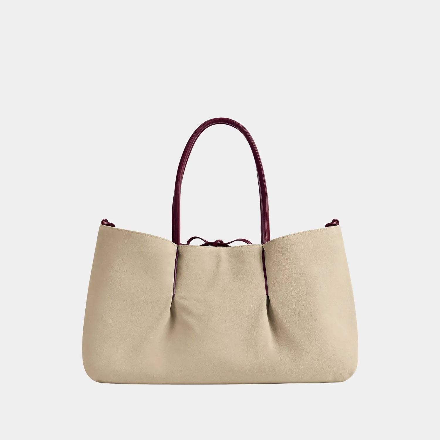 Bottega Veneta Large Pinacoteca Tote Bag, Barolo, Ecru, Back