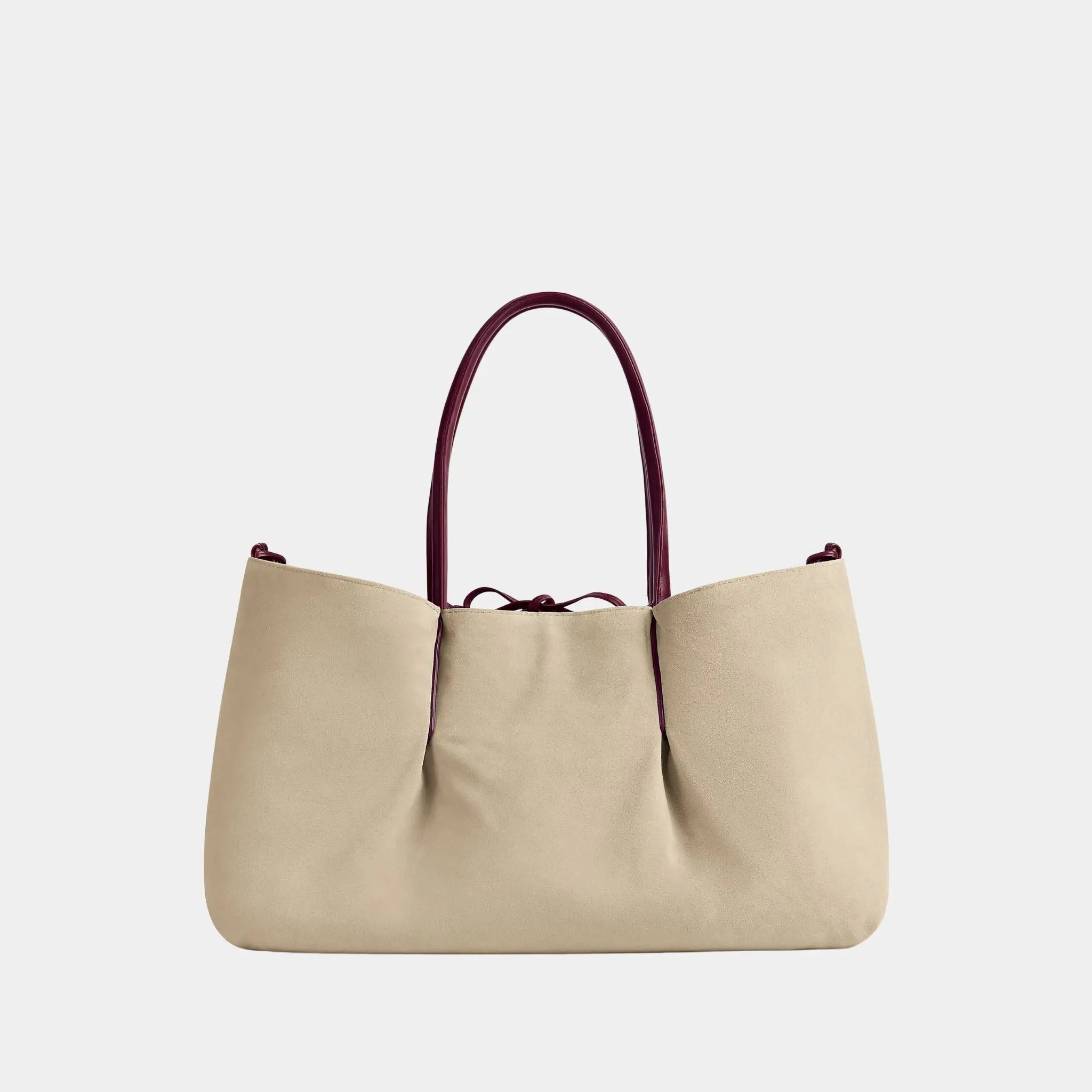 Bottega Veneta Large Pinacoteca Tote Bag, Barolo, Ecru, Back