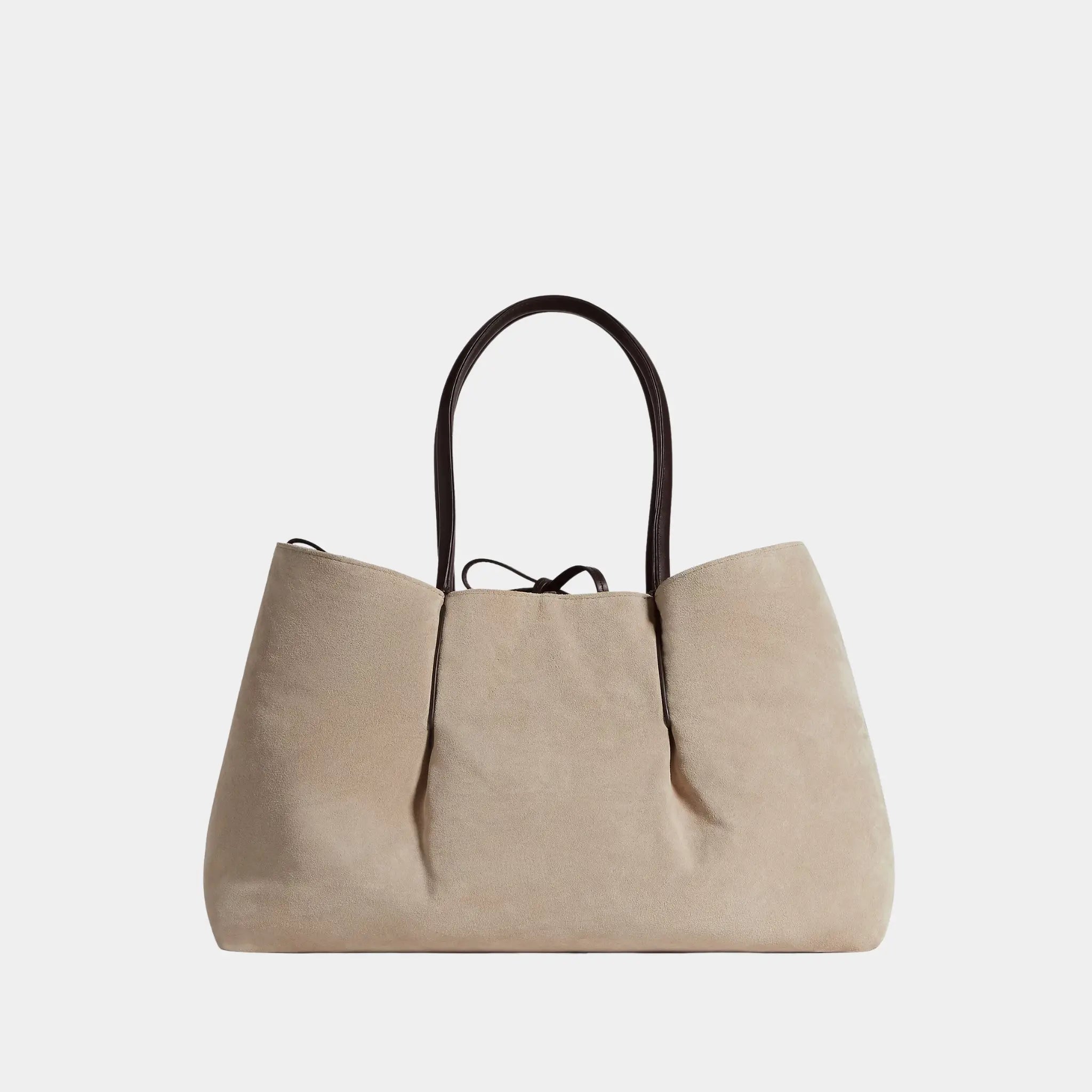 Bottega Veneta Large Pinacoteca Tote Bag, Espresso, Ecru, Reversed