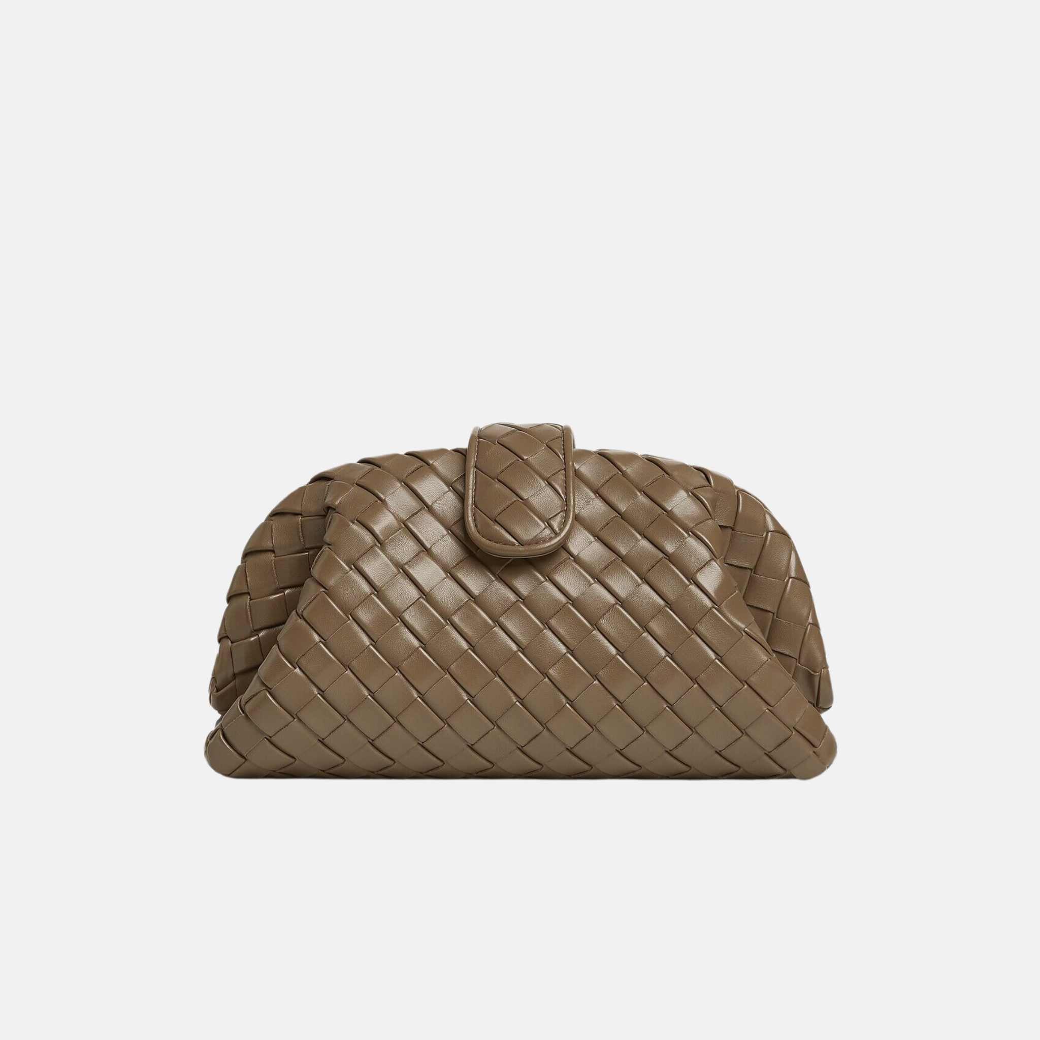 Bottega Veneta Lauren 1980 In Padded Intrecciato Leather, Pinecone, Back