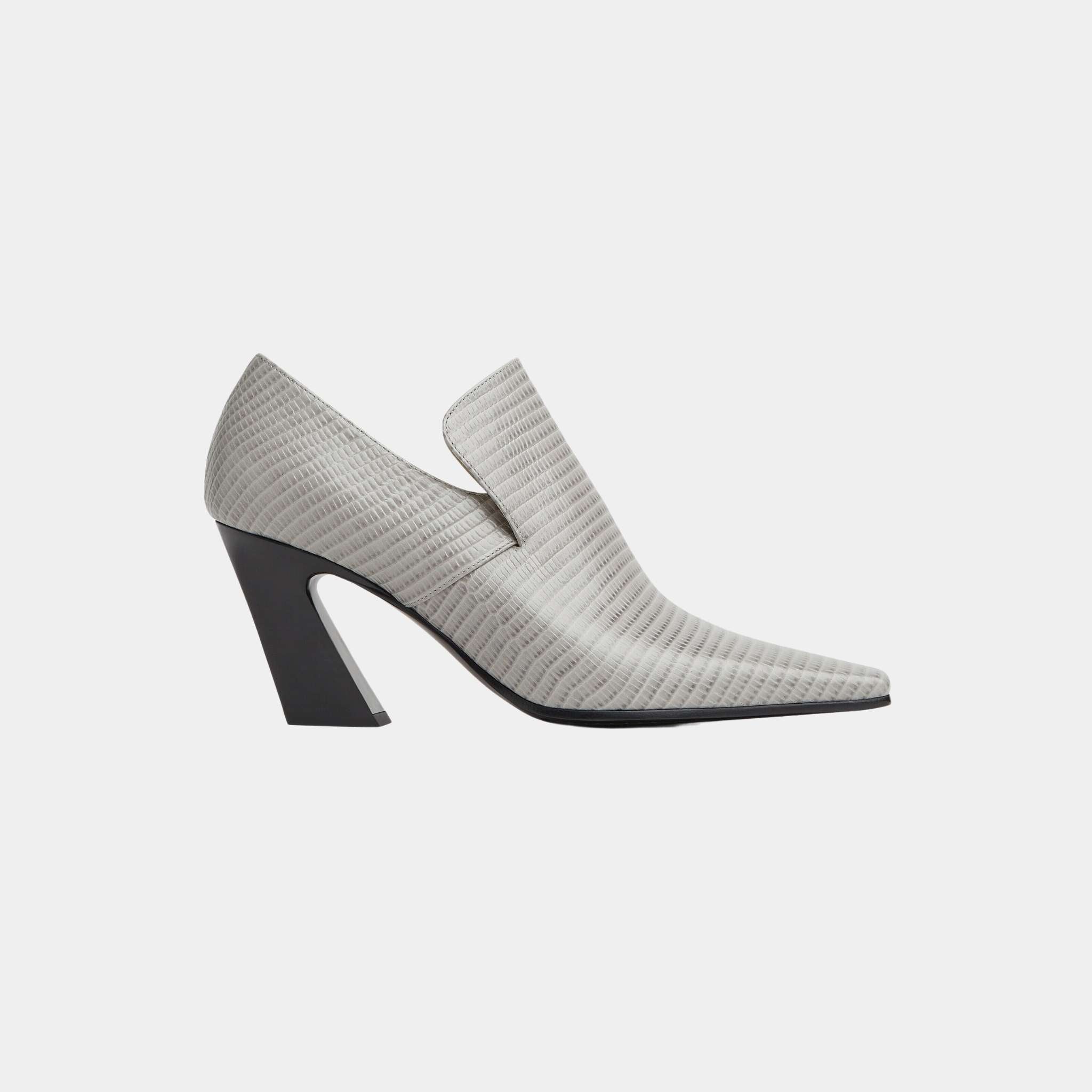 Bottega Veneta Lewis Lizard effect Leather Pump Loafer, Side