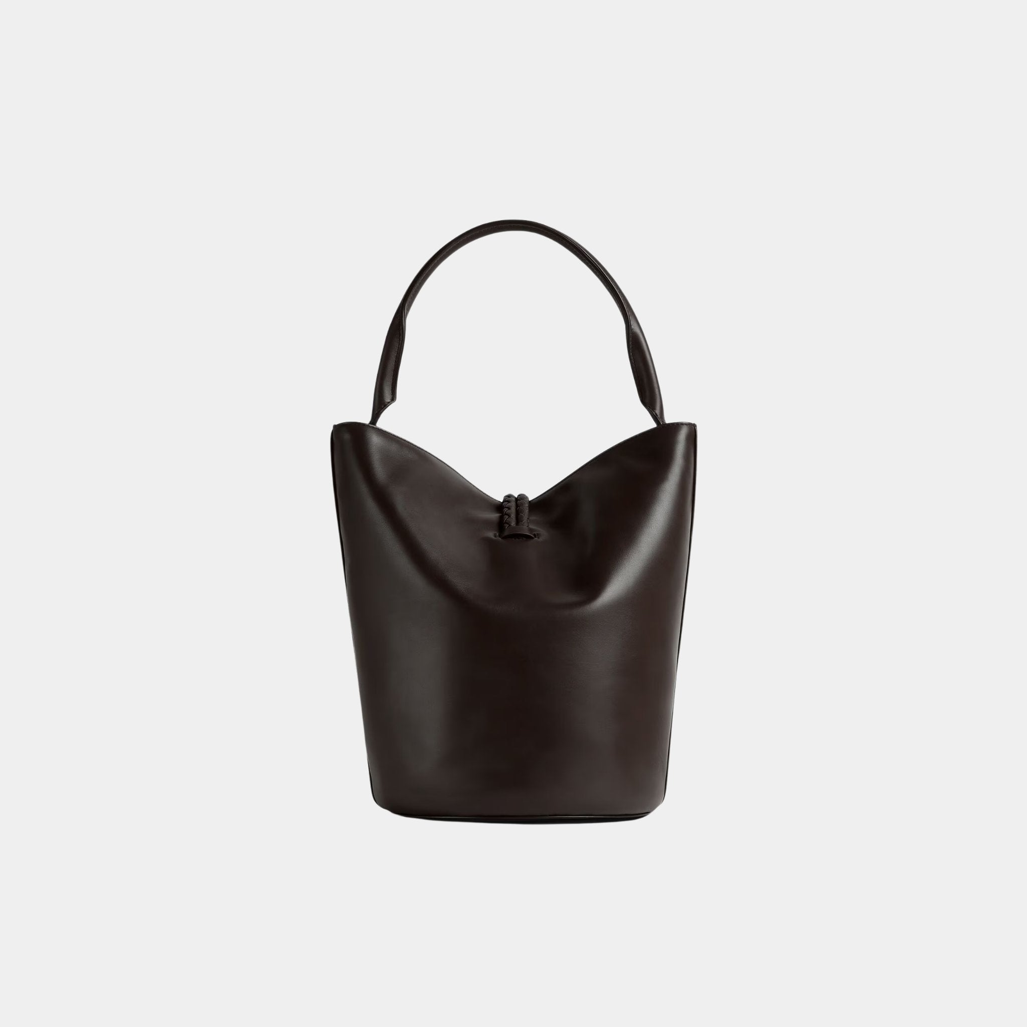 Bottega Veneta Liberta Bucket Smooth Calf Leather, Fondant, Back