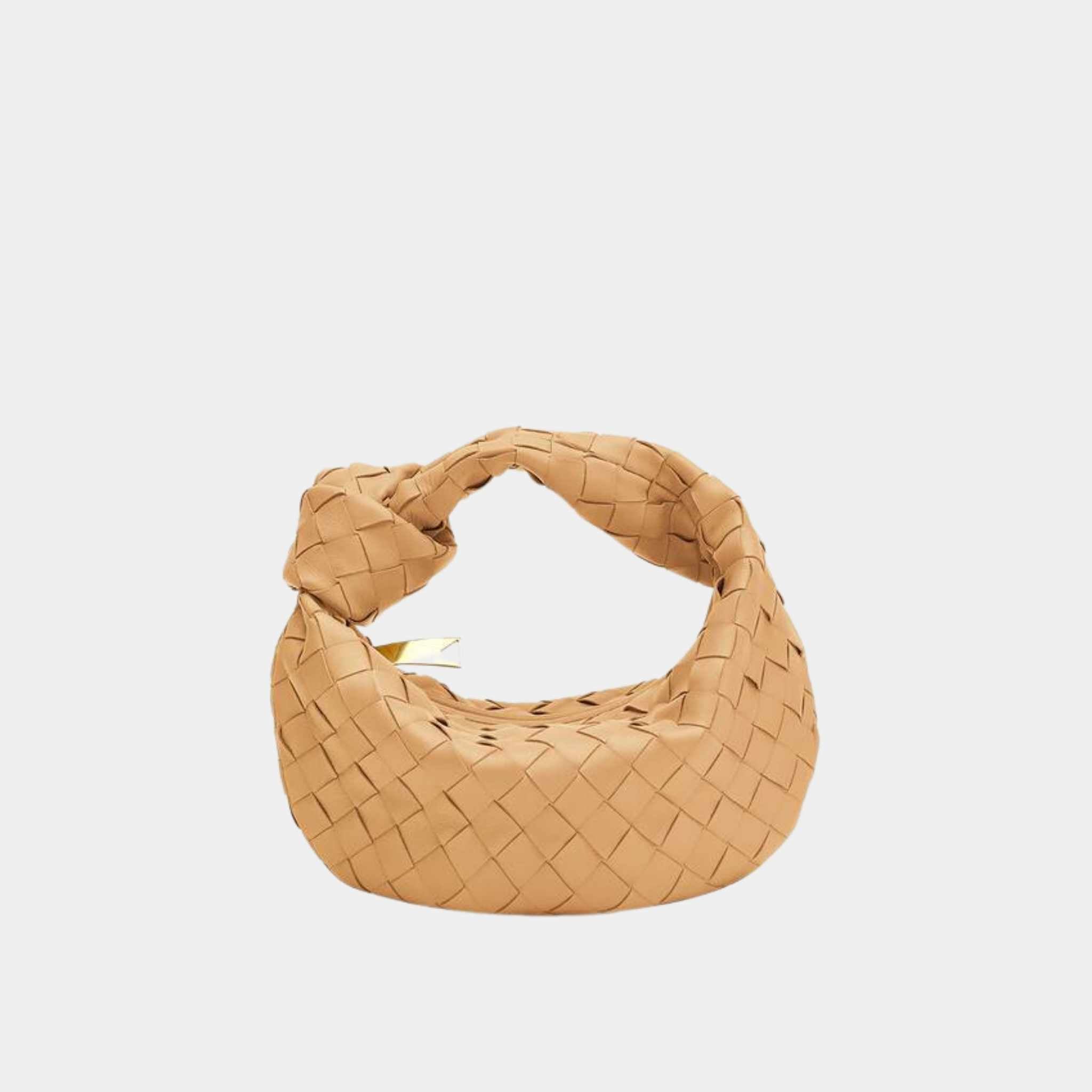 Bottega Veneta Mini Jodie Handbag, Almond, Front View