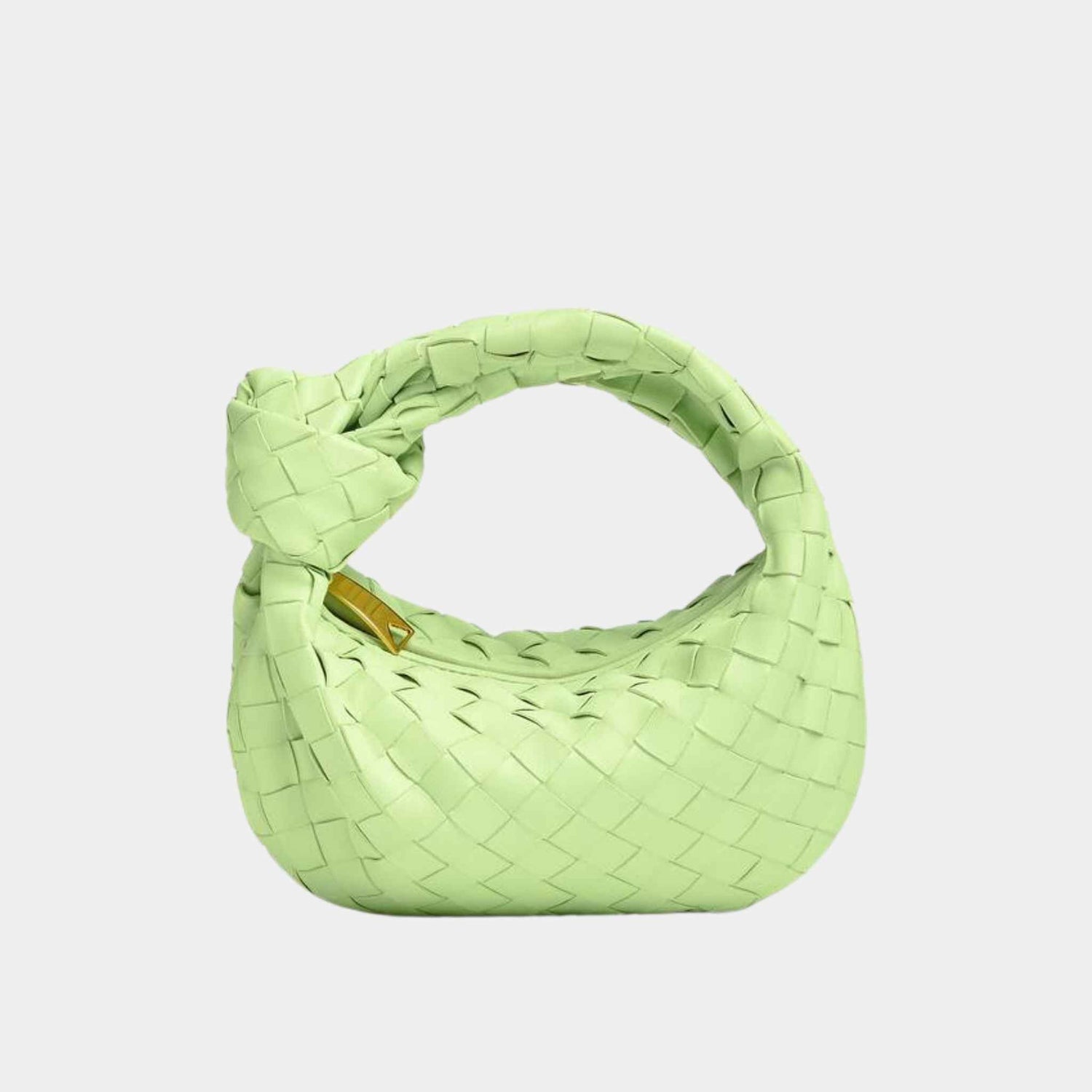 Bottega Veneta Mini Jodie Handbag, Feel Green, Front View