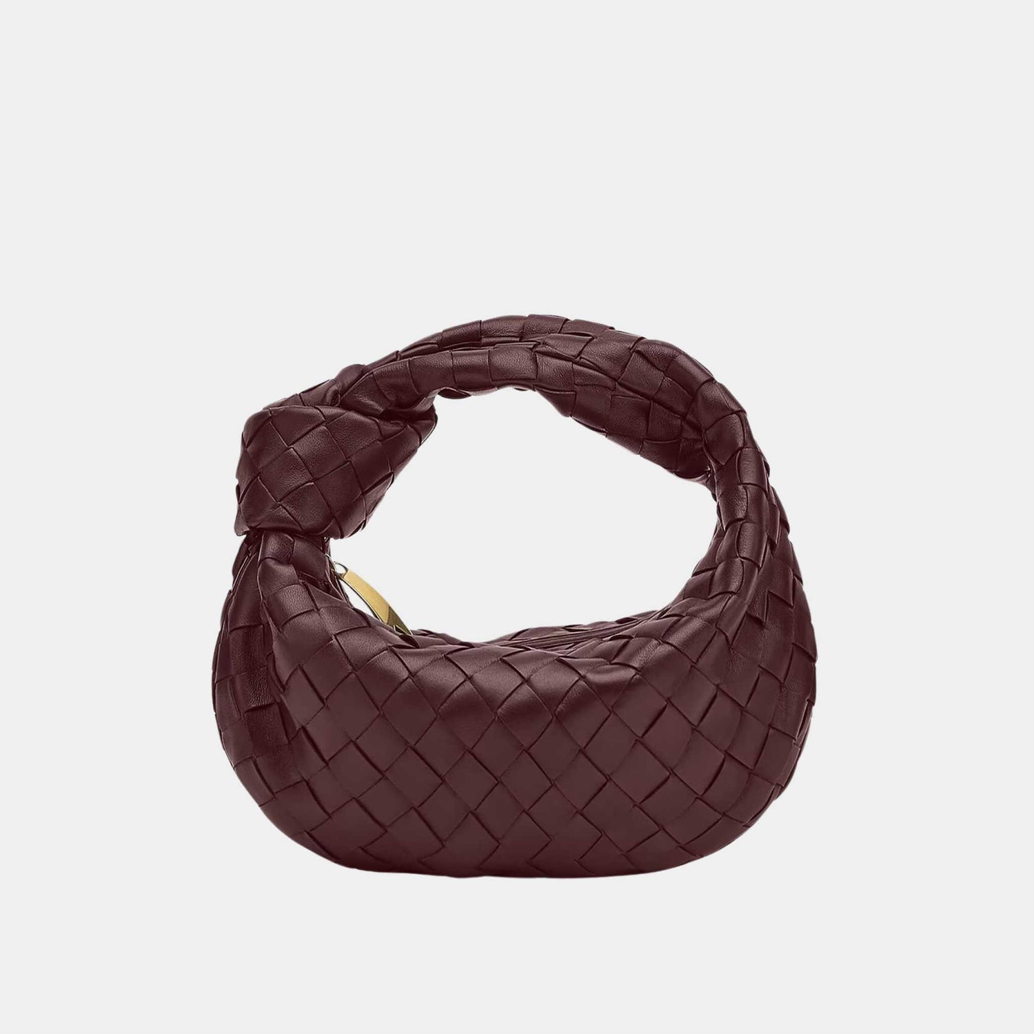 Bottega Veneta Mini Jodie Handbag, Madder Brown, Front