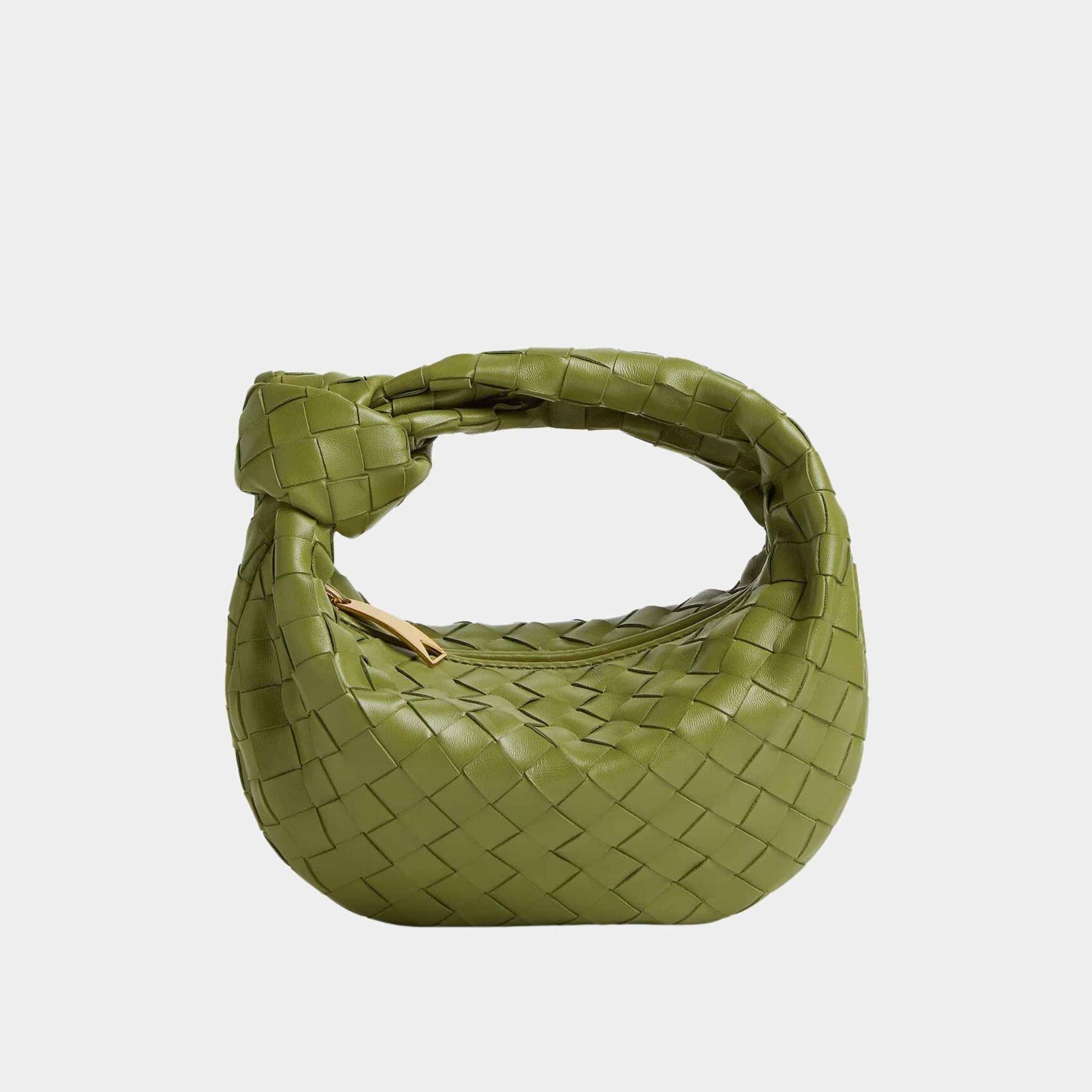 Bottega Veneta Mini Jodie Handbag, Matcha, Front