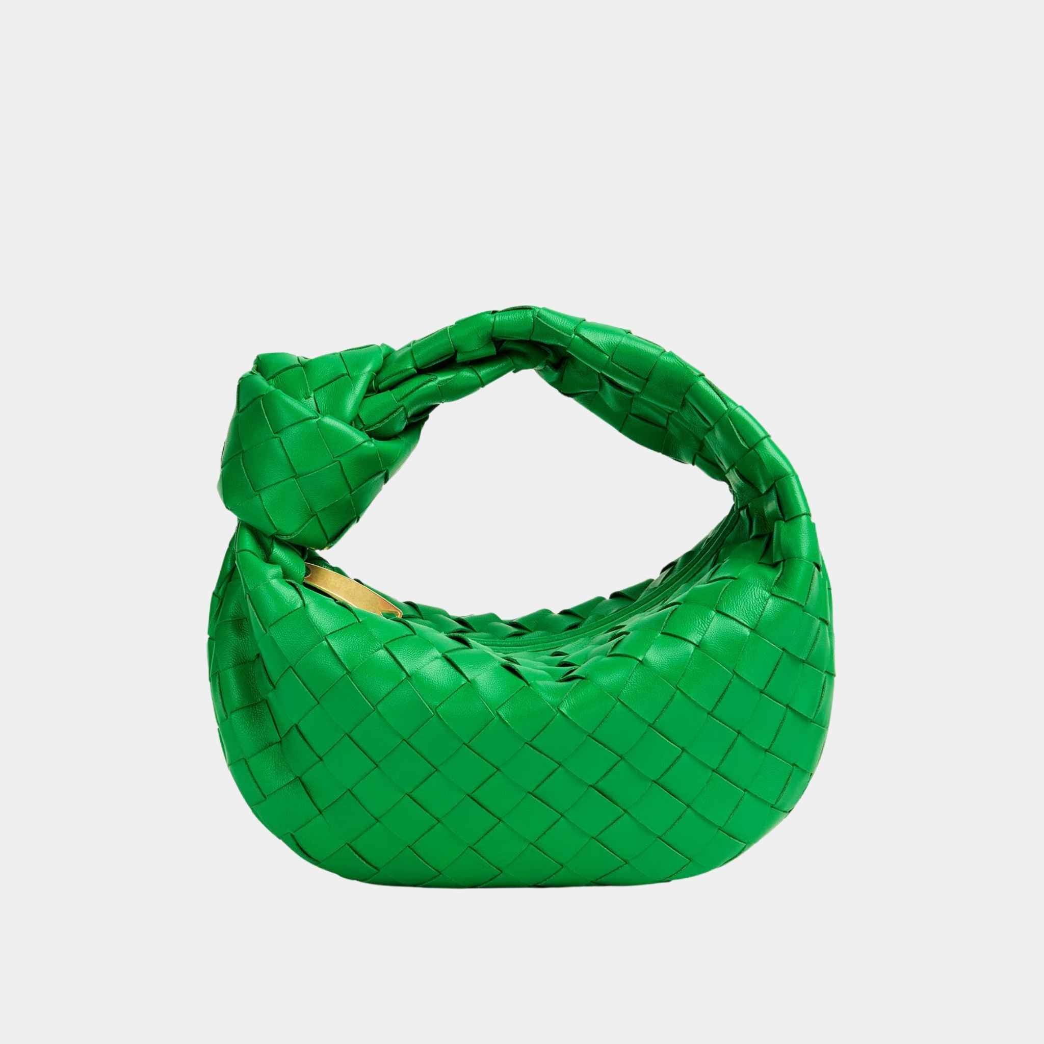 Bottega Veneta Mini Jodie Handbag, Parakeet, Front