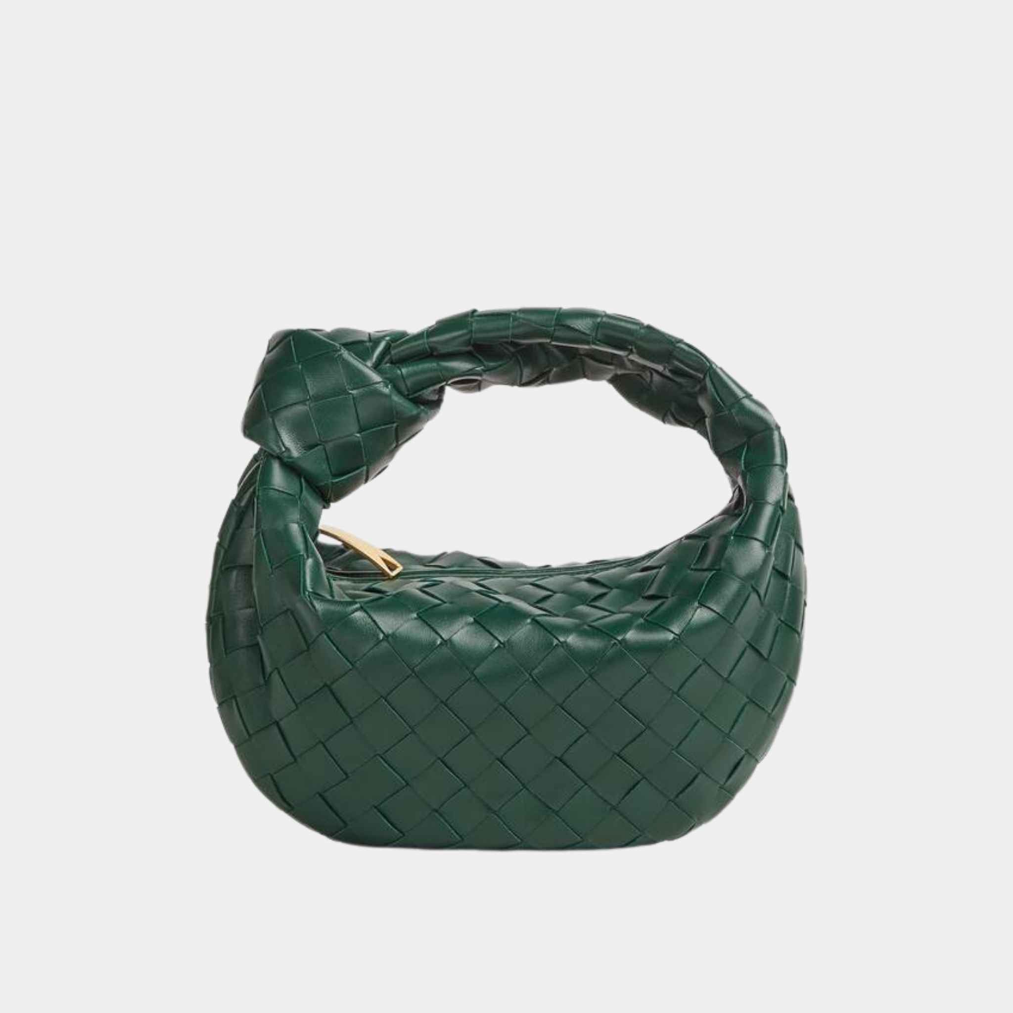 Bottega Veneta Mini Jodie Handbag, Raintree Green, Front View