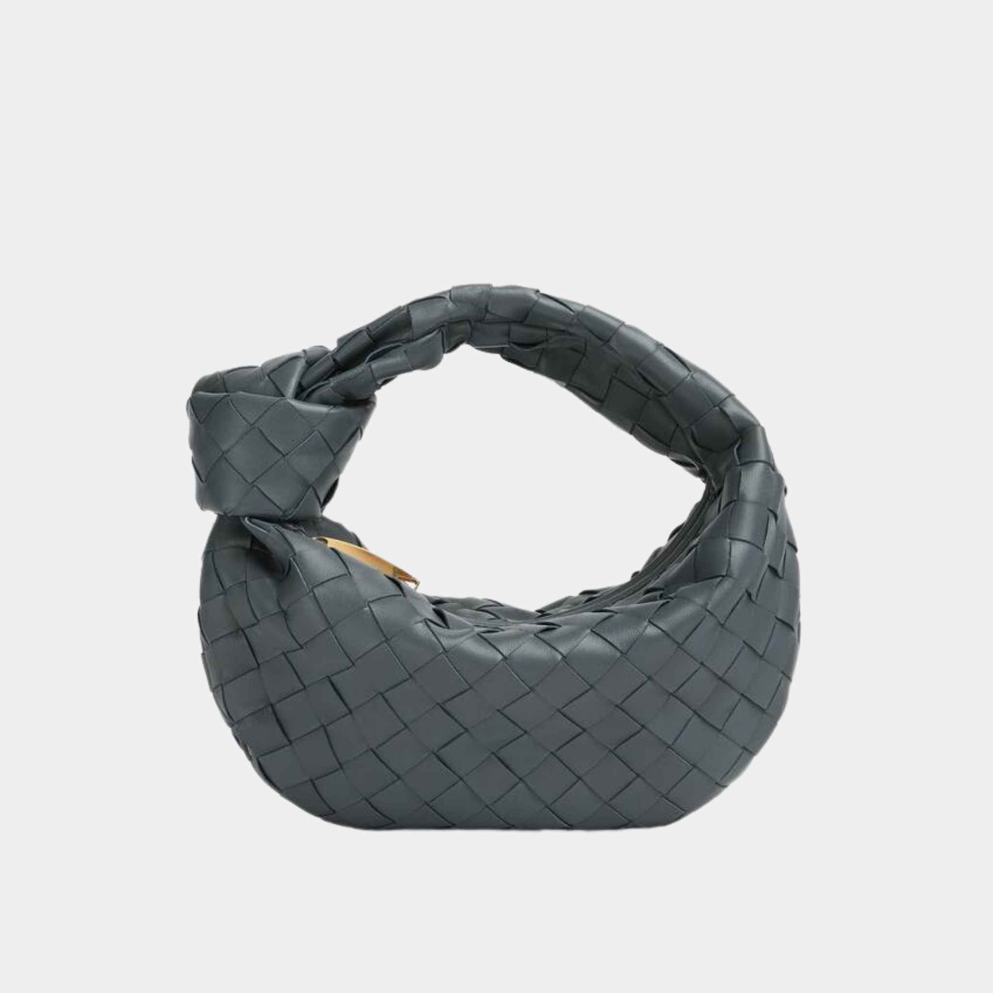 Bottega Veneta Mini Jodie Handbag, Thunder Grey, Front View