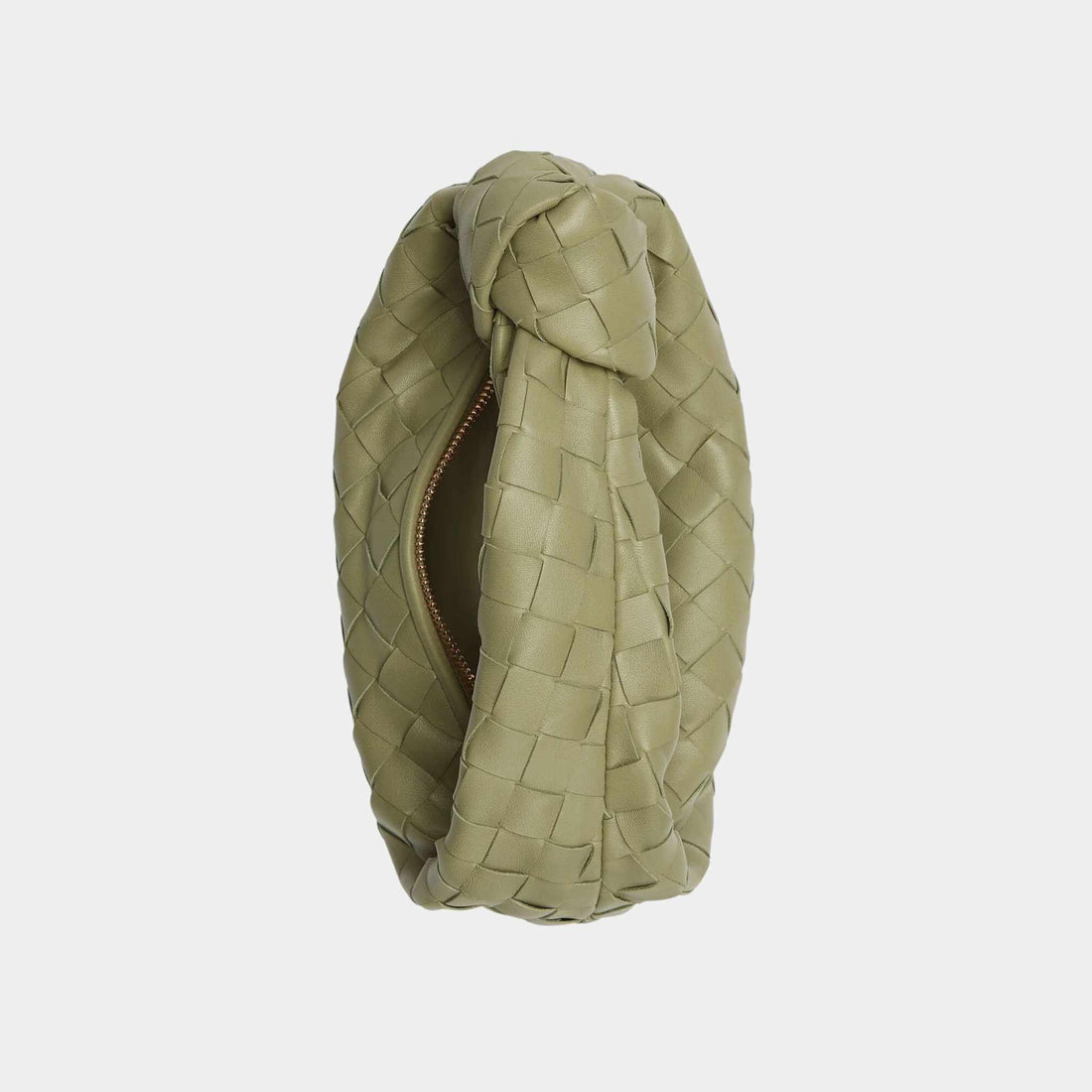 حقيبة يد Mini Jodie من Bottega Veneta، بلون Travertine، من الأعلى