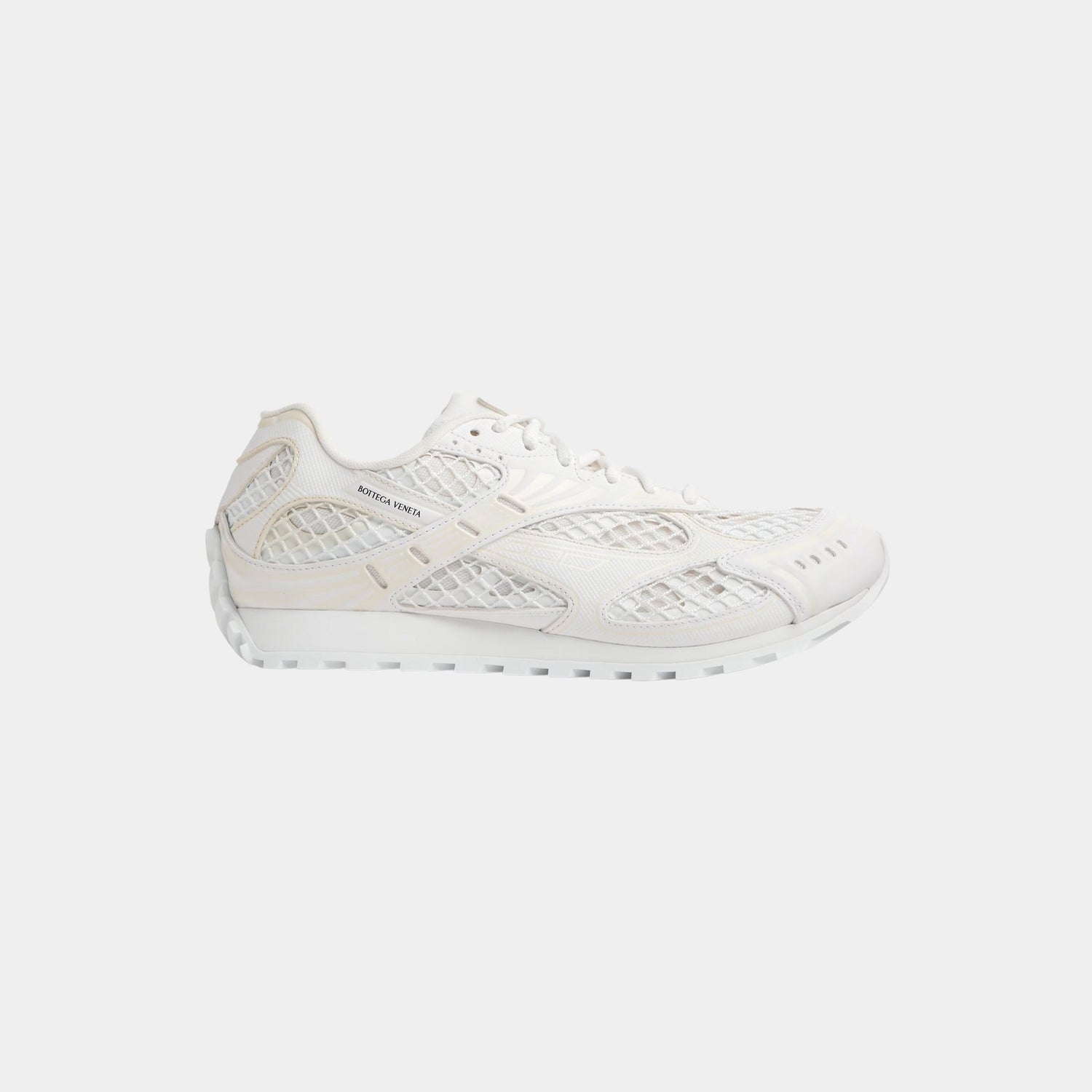 Bottega Veneta Orbit Runner Sneaker Technical Fabric and Mesh Women, White, Side