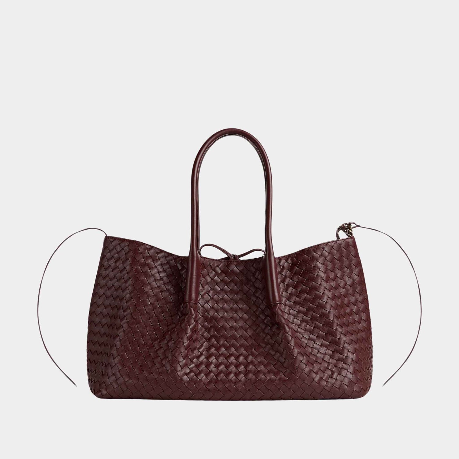 Bottega Veneta Pinacoteca Tote Bag, Madder Brown, Lunar, Front