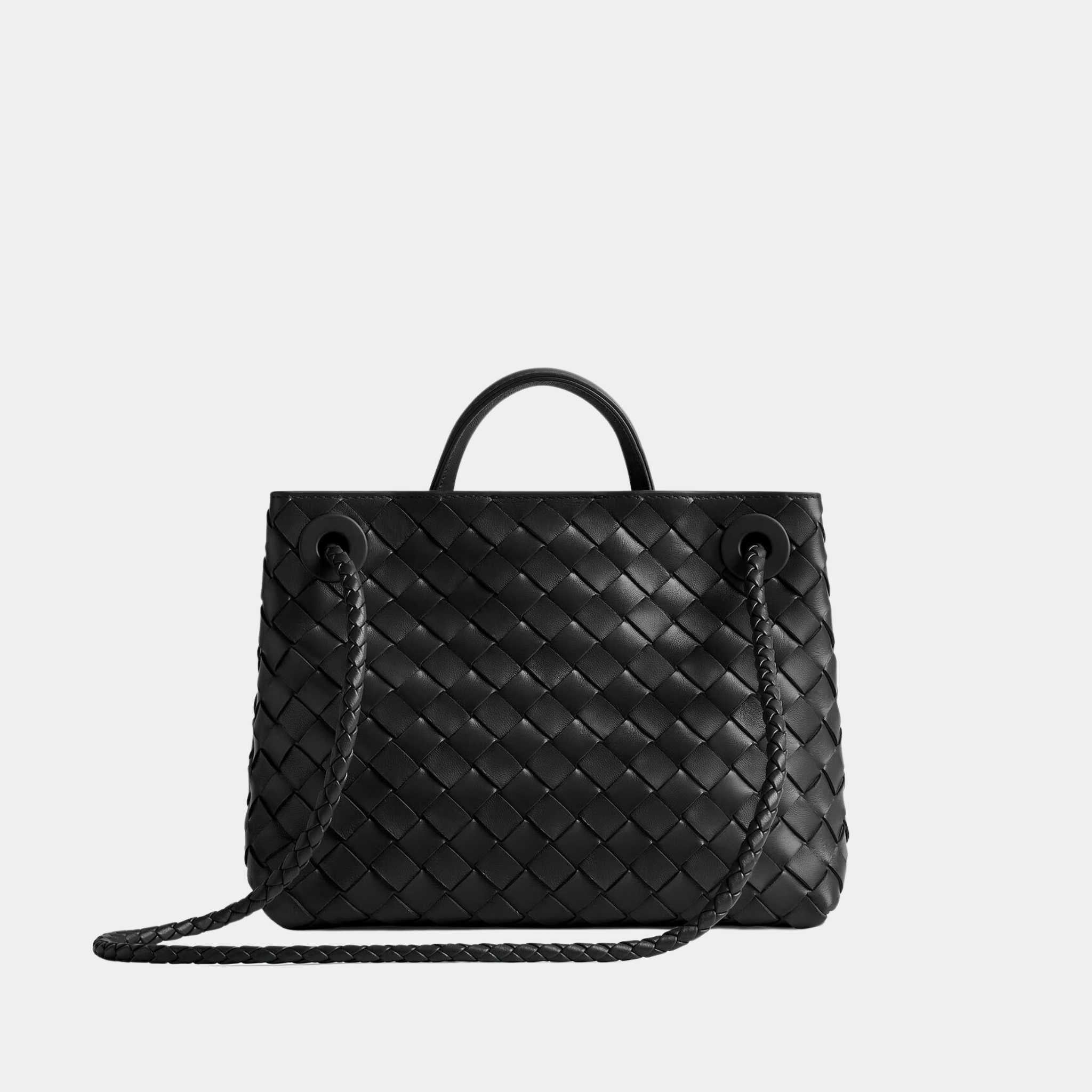 Bottega Veneta Small Andiamo, Black, Silver, Back