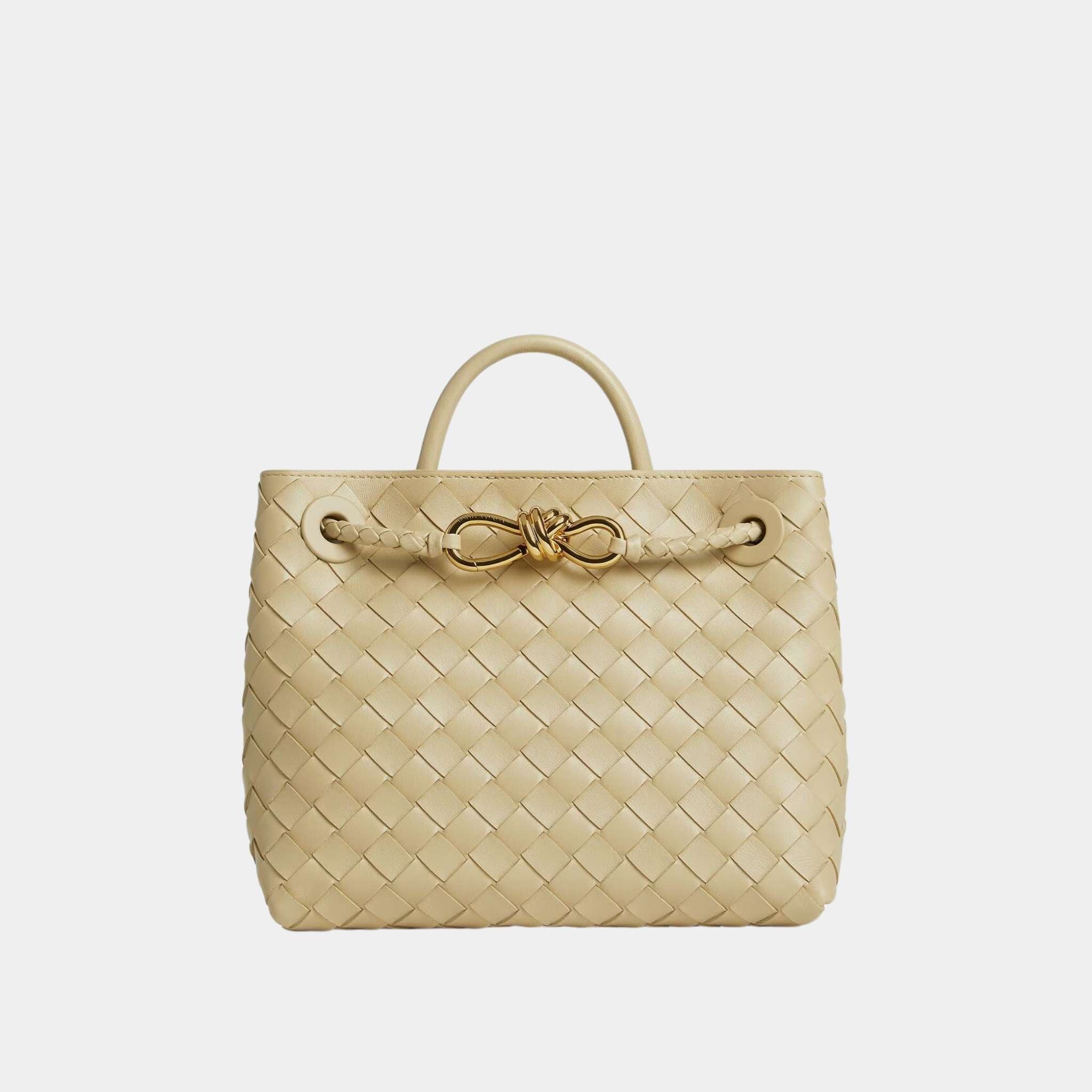 Bottega Veneta Small Andiamo, Light Butterscotch, Front