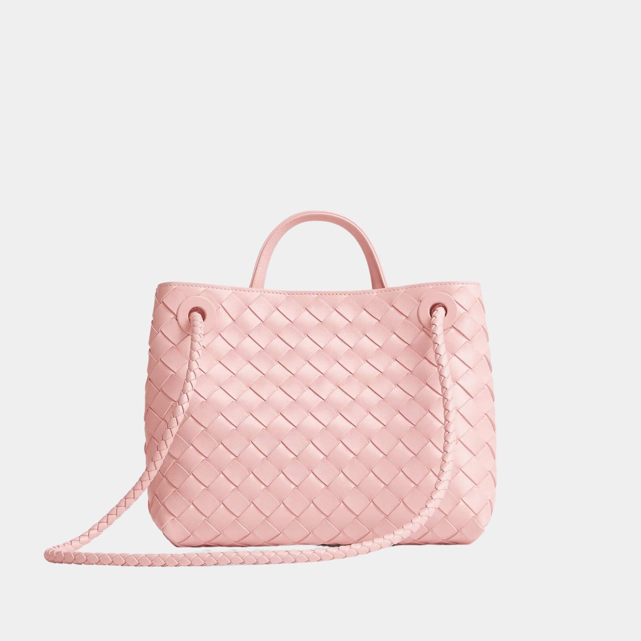 Bottega Veneta Small Andiamo, Rose, Back