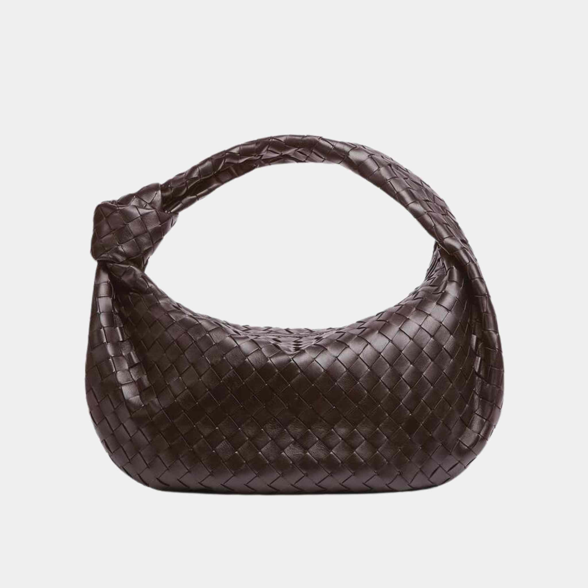 Bottega Veneta Small Jodie Handbag, Dark Brown, Front