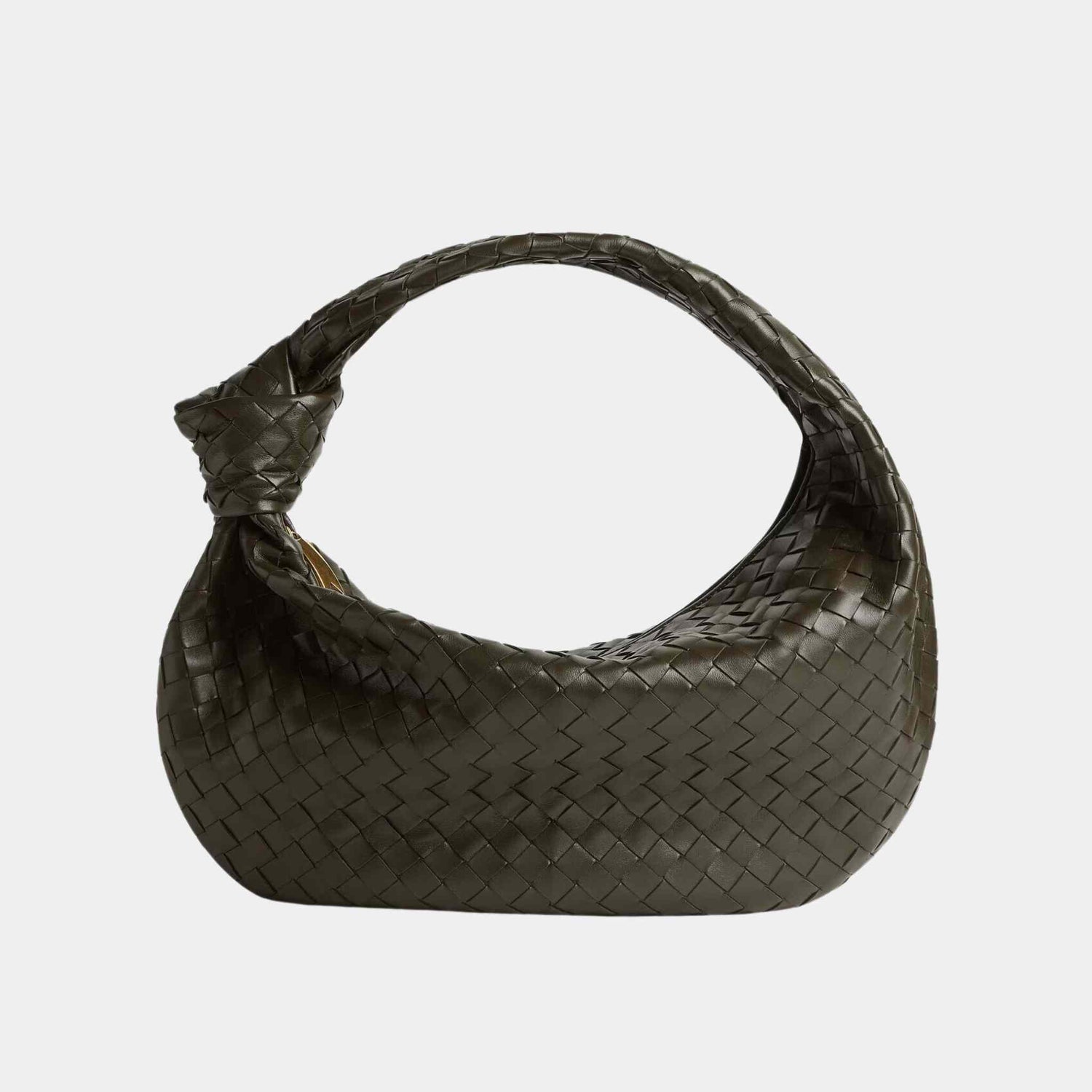 Bottega Veneta Small Jodie Handbag, kaki, Front