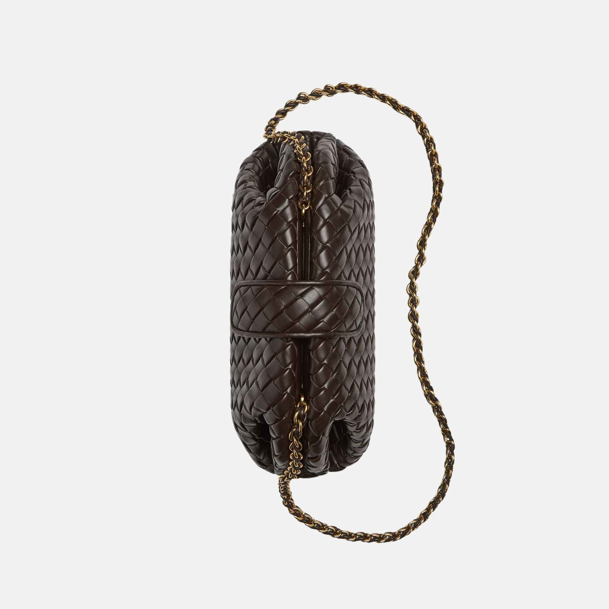 Bottega Veneta Small Lauren 1980 Clutch In Padded Intrecciato Leather, Fondant, Top