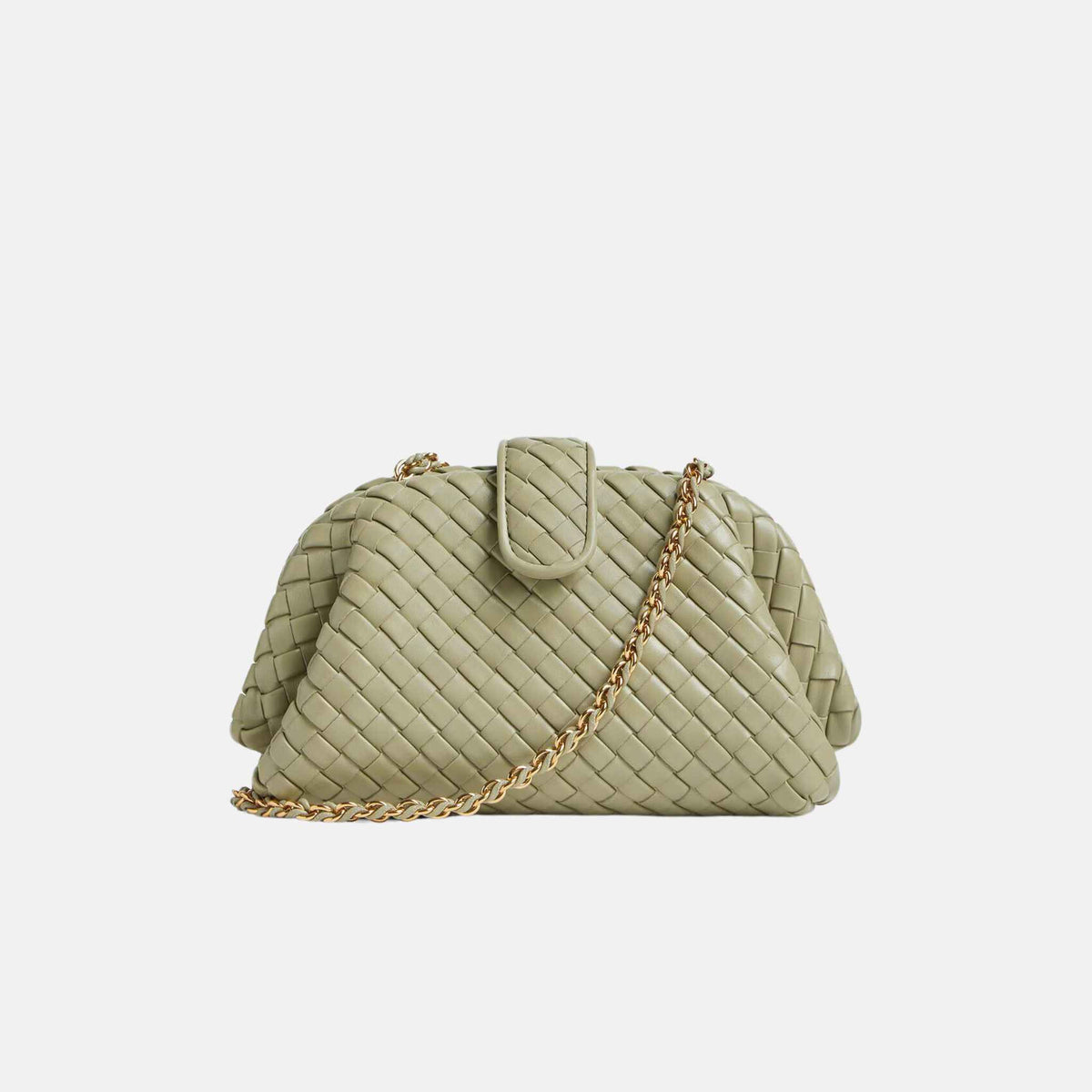 حقيبة كلاتش Small Lauren 1980 مبطنة Intrecciato