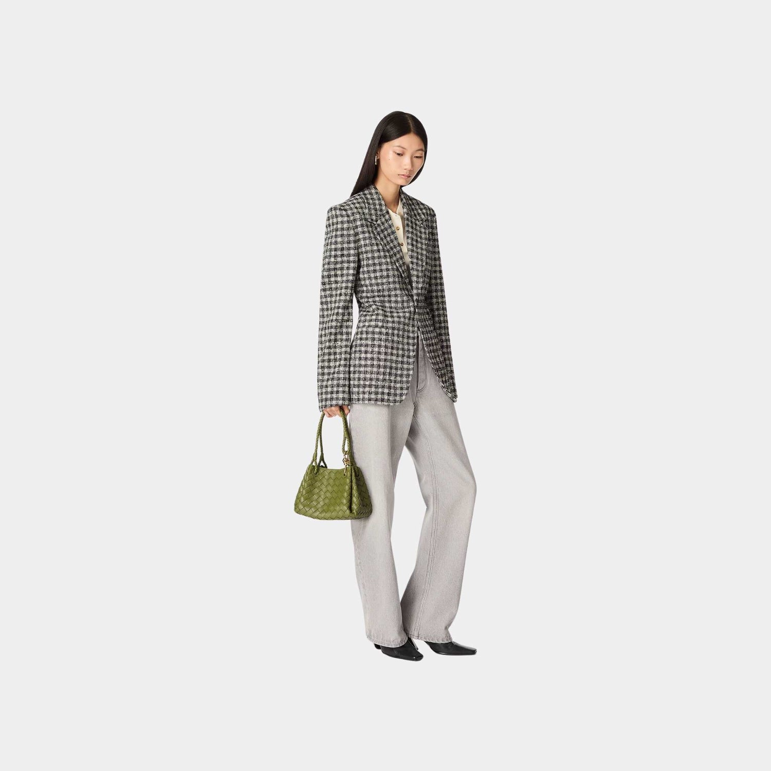 Bottega Veneta Small Parachute, Matcha, Model