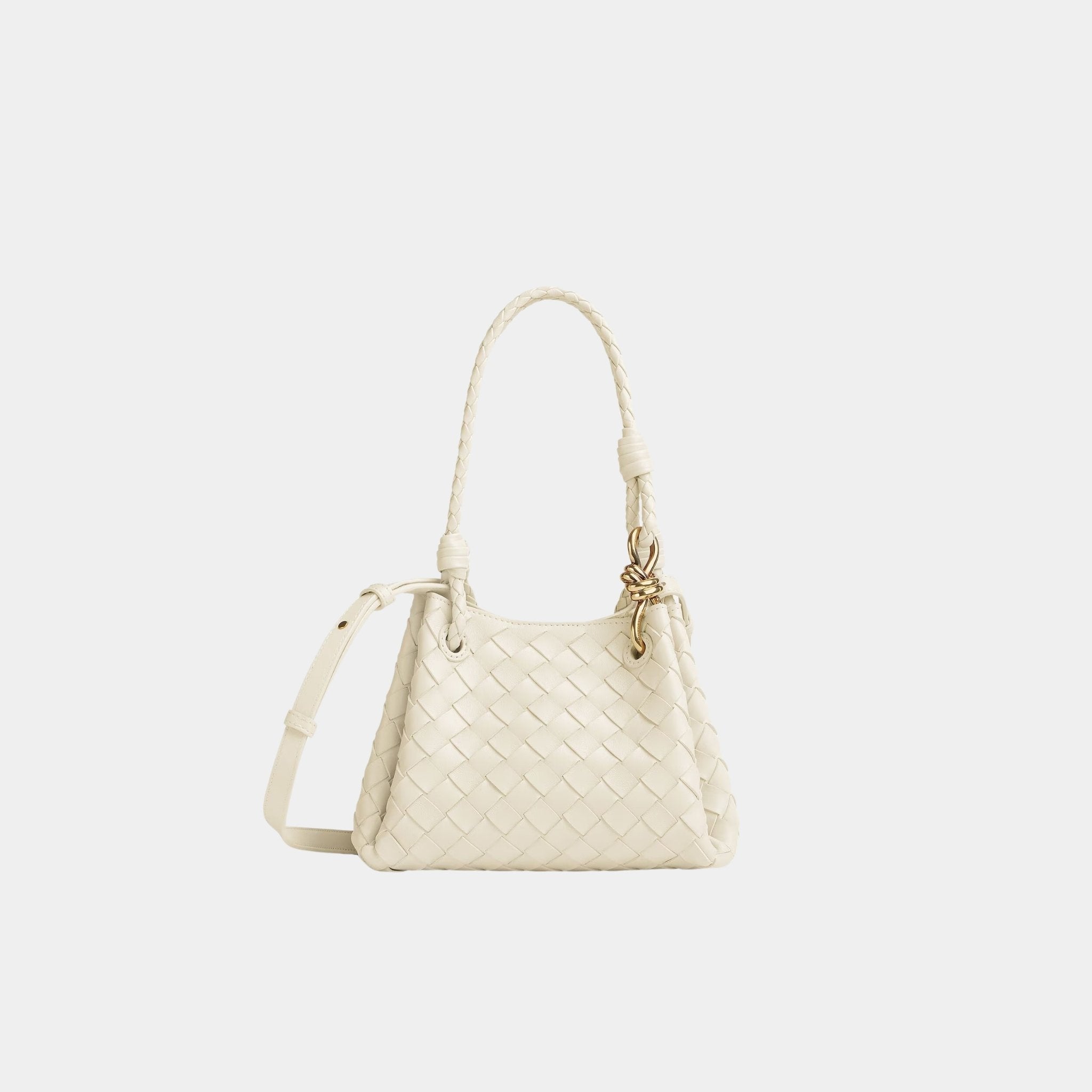 Bottega Veneta Small Parachute, Sea Salt, Front