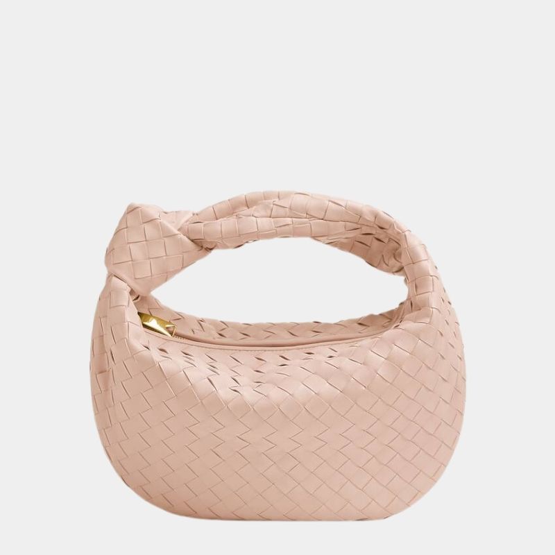 Bottega Veneta Teen Jodie Handbag, Pink, FrontView