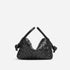 Bottega Veneta Top Handle Loop Cross Body Bag, Black, Front