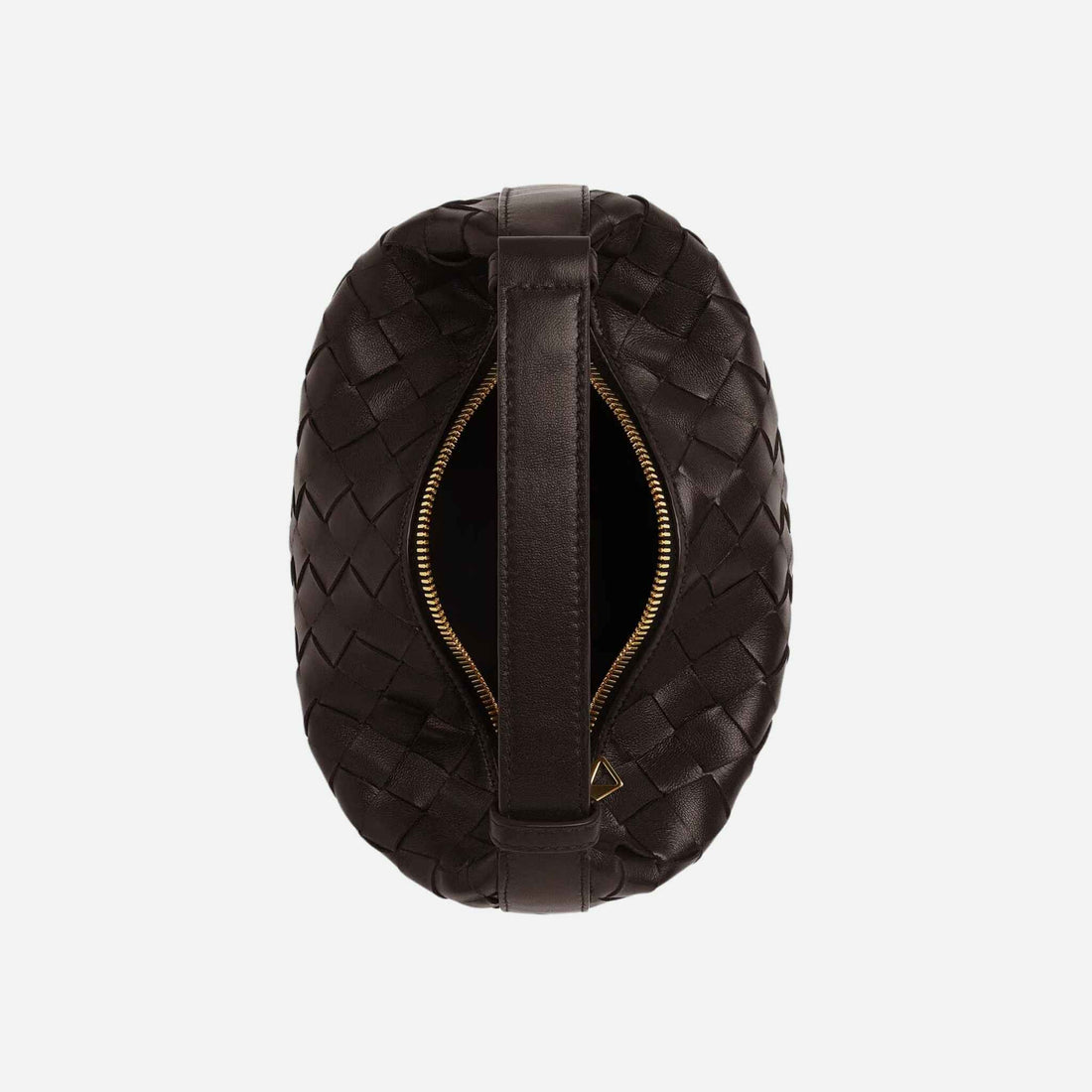 حقيبة كتف جلدية Wallace Intrecciato من Bottega Veneta، لون Fondant، من الأعلى