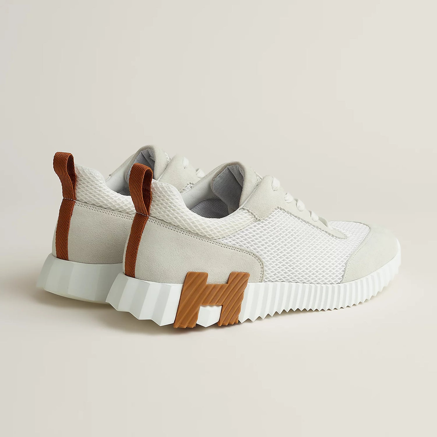 Bouncing Sneakers - White Brown