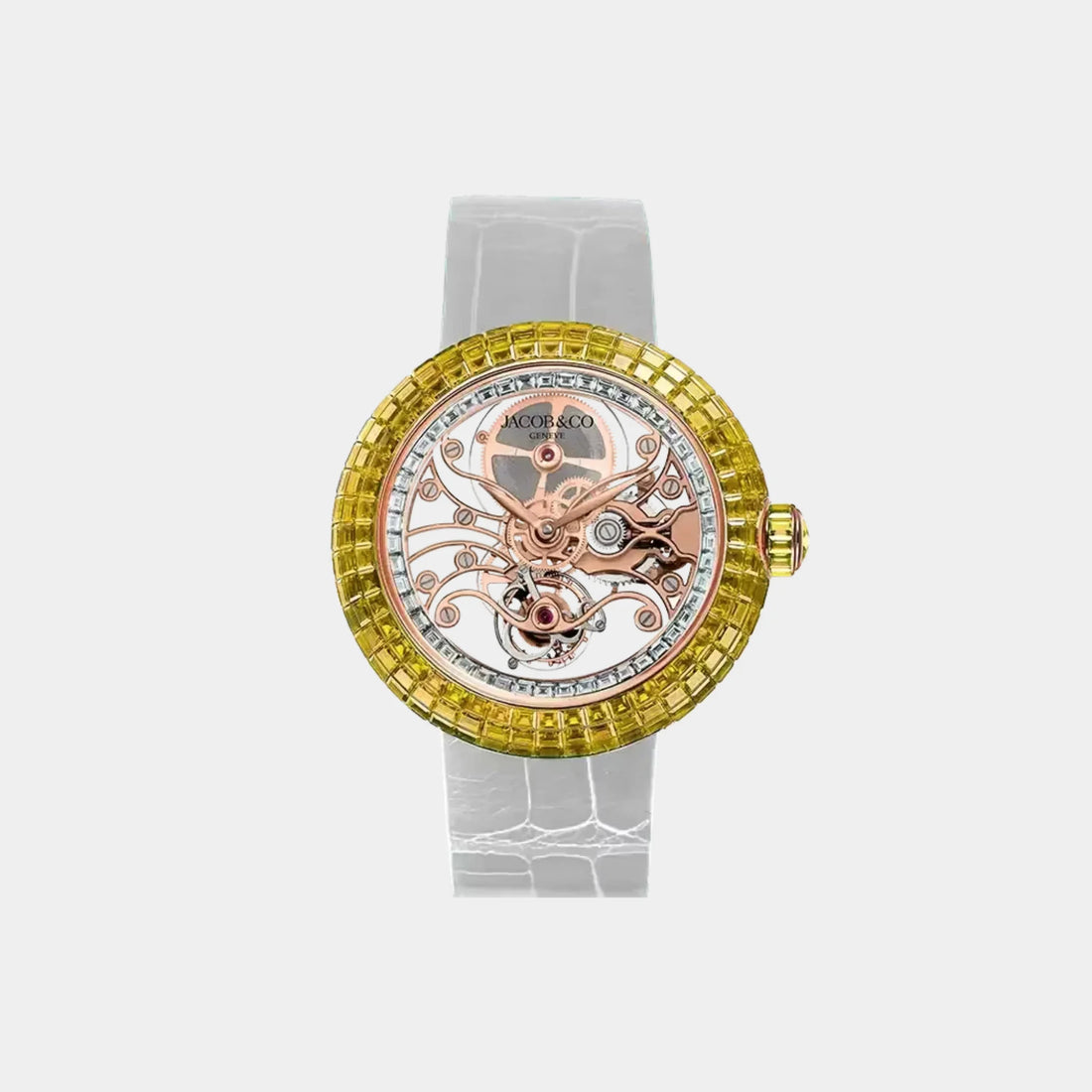 Jacob & Co. Brilliant Skeleton Baguette Rose Gold BT542.40.AA.UA.A