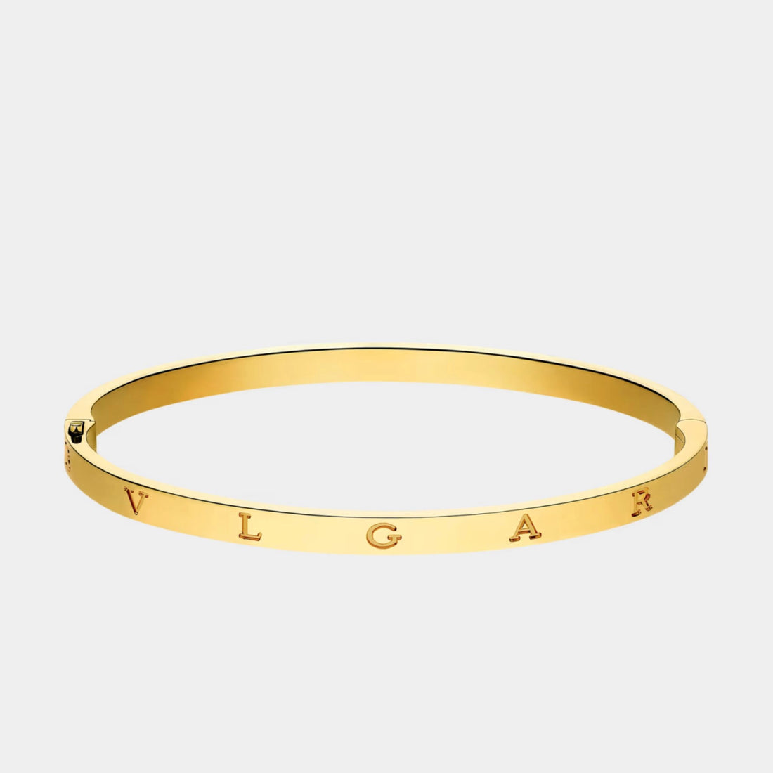 Bvlgari B.zero1 Essential Gold Bangle Bracelet, Yellow Gold, Side