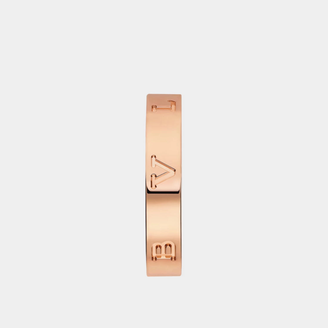 شريط خاتم Bvlgari B.zero1 ذهبي، ذهب وردي، من الأمام