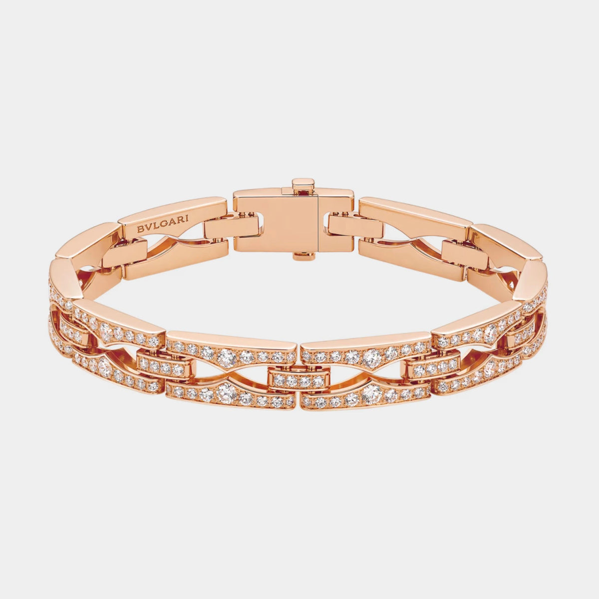 B.zero1 Rock Chain Gold Soft bracelet Full Pavé Diamonds
