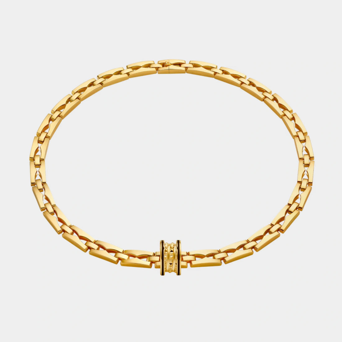 Bvlgari B.zero1 Yellow Gold Necklace studded pendant/black ceramic, far