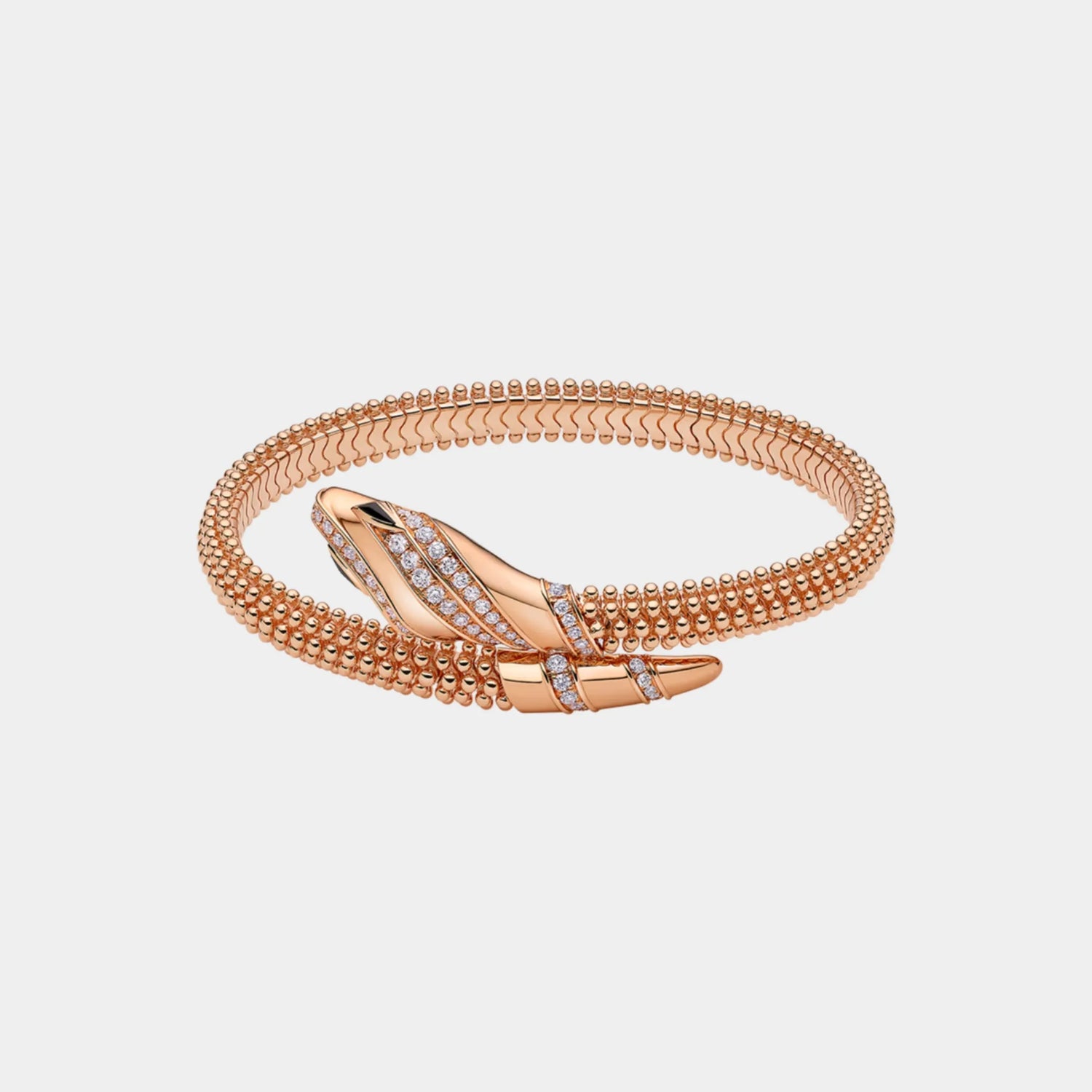 Bvlgari Serpenti Bracelet Single Coil with Diamonds &amp; Black Onyx, Top