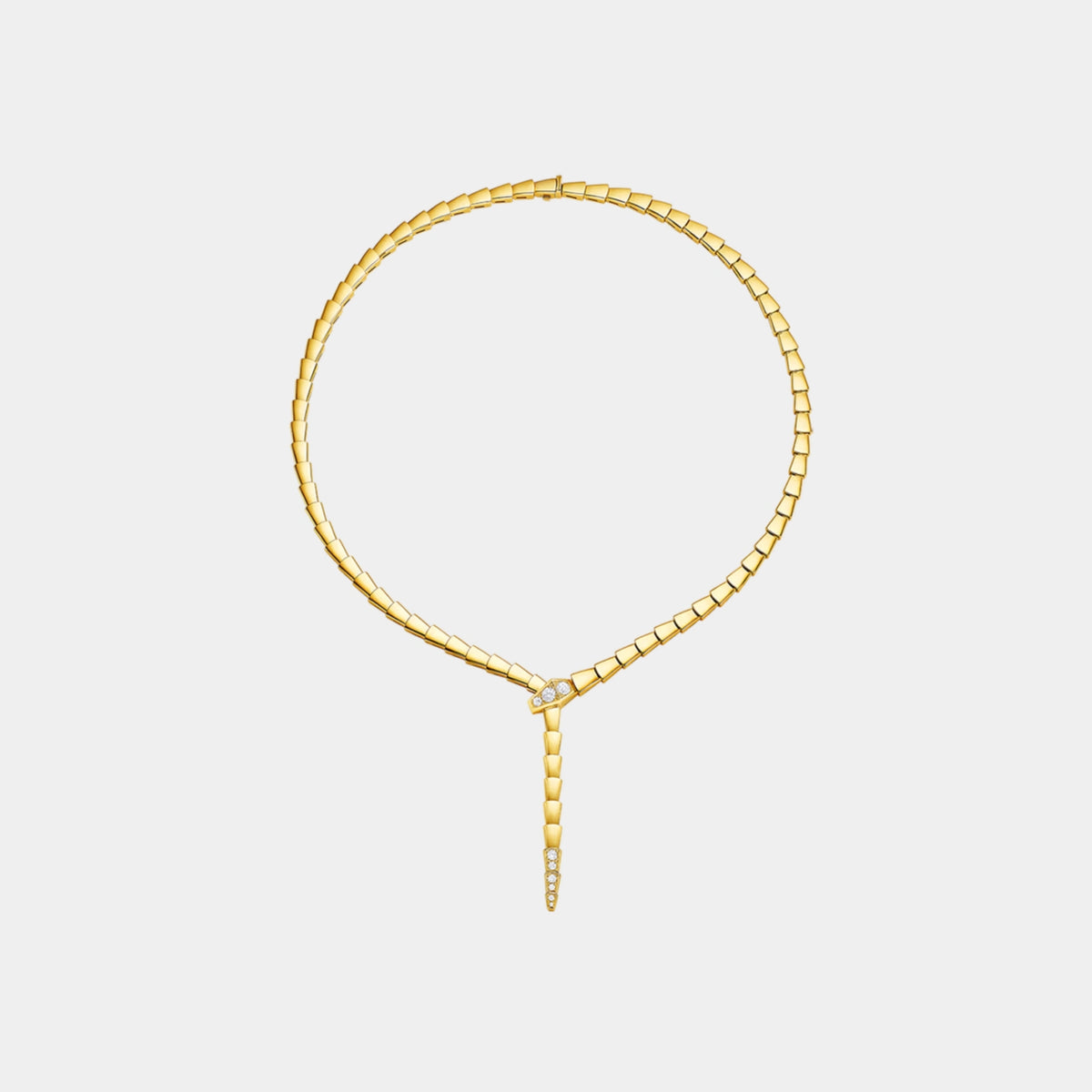 Serpenti Viper Necklace with Demi Pave Diamonds