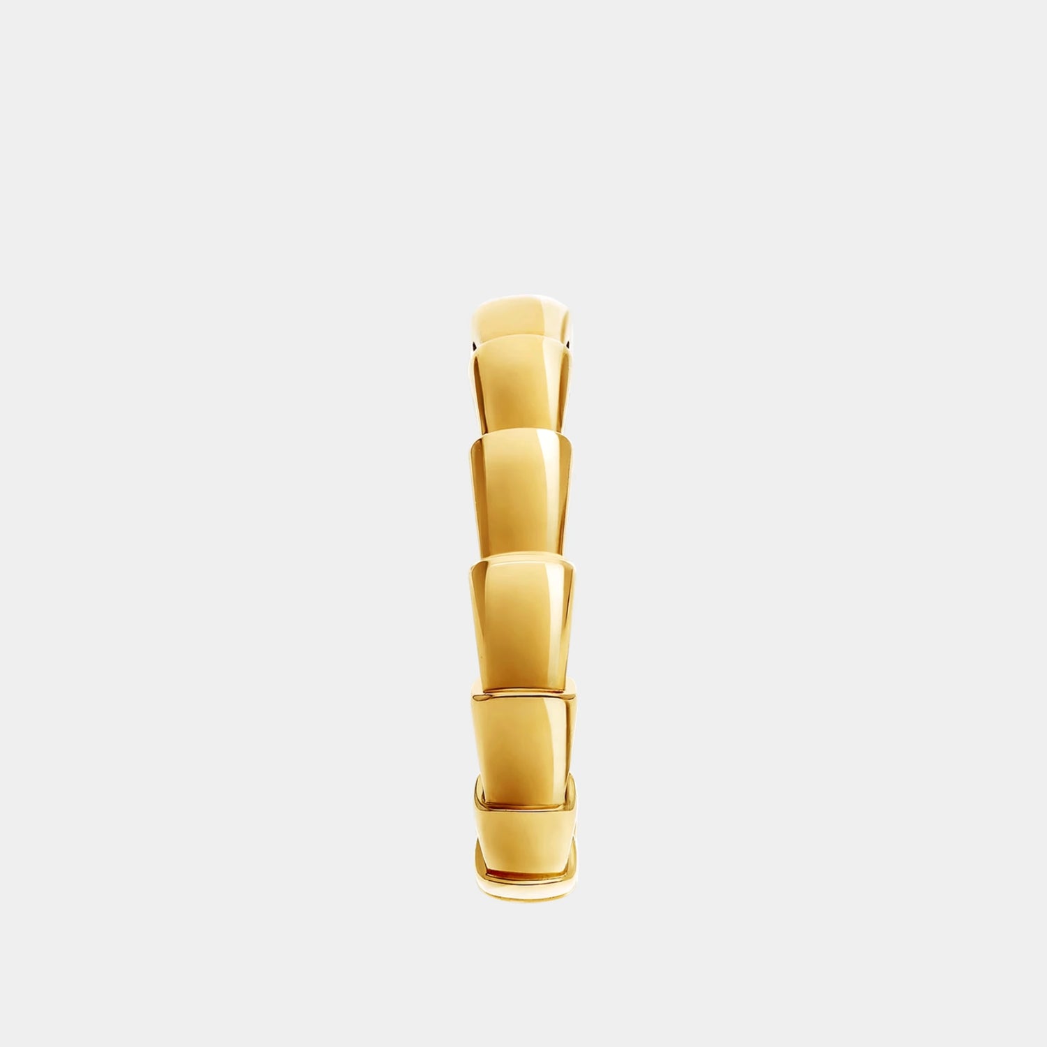 Bvlgari Serpenti Viper Ring Band, Yellow Gold, Front