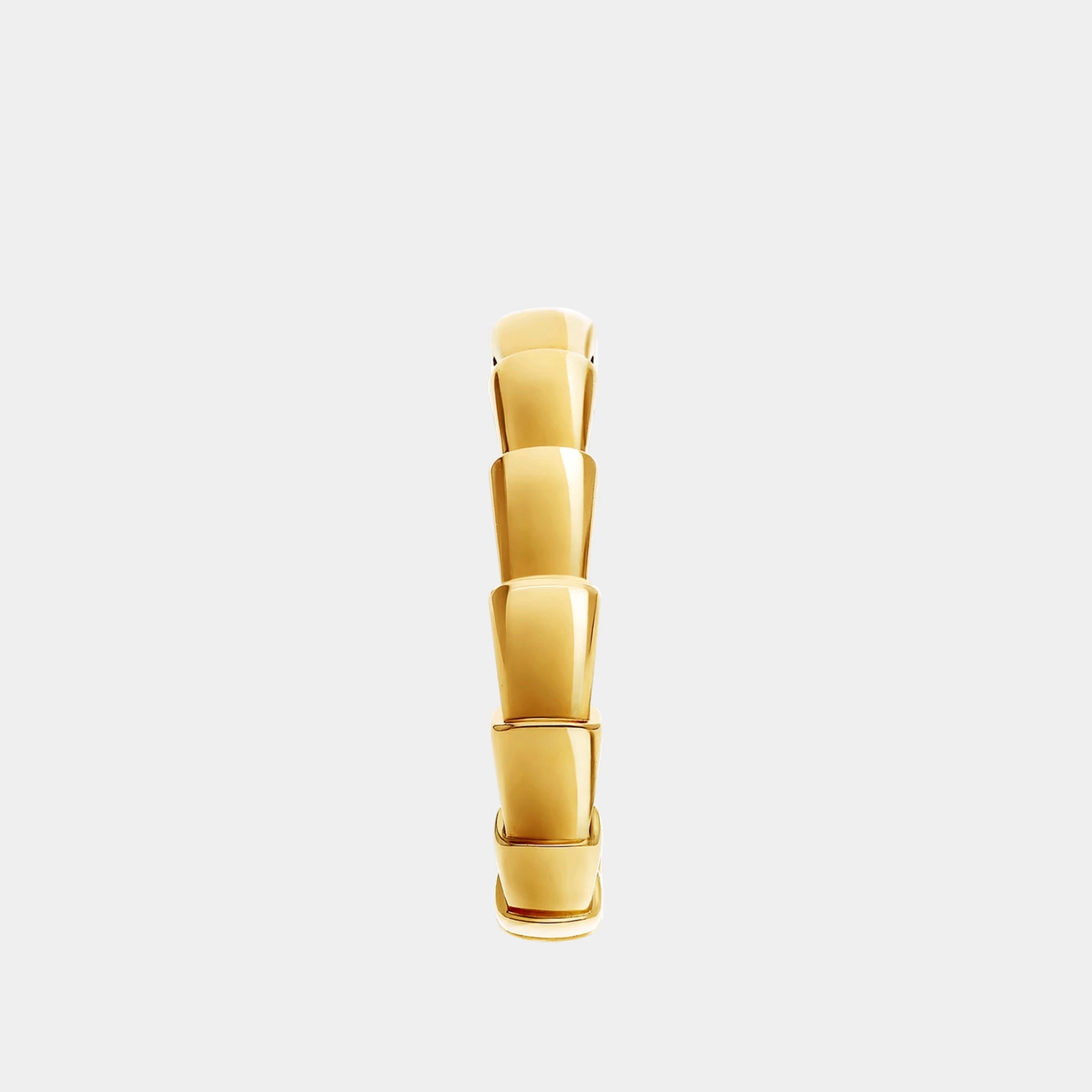 Bvlgari Serpenti Viper Ring Band, Yellow Gold, Front