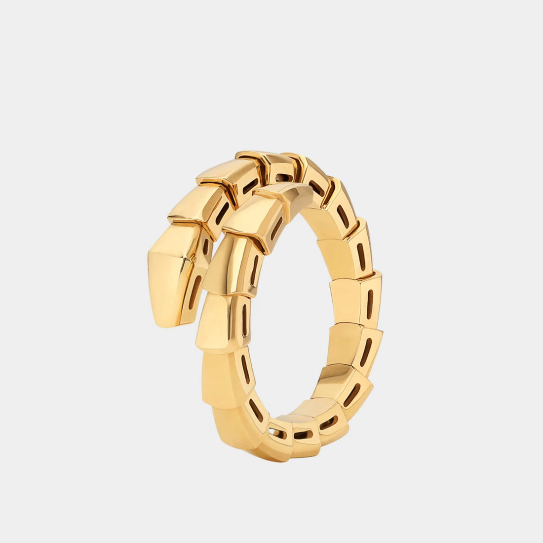 Bvlgari Serpenti Viper Ring 1 Loop, Yellow Gold, Side