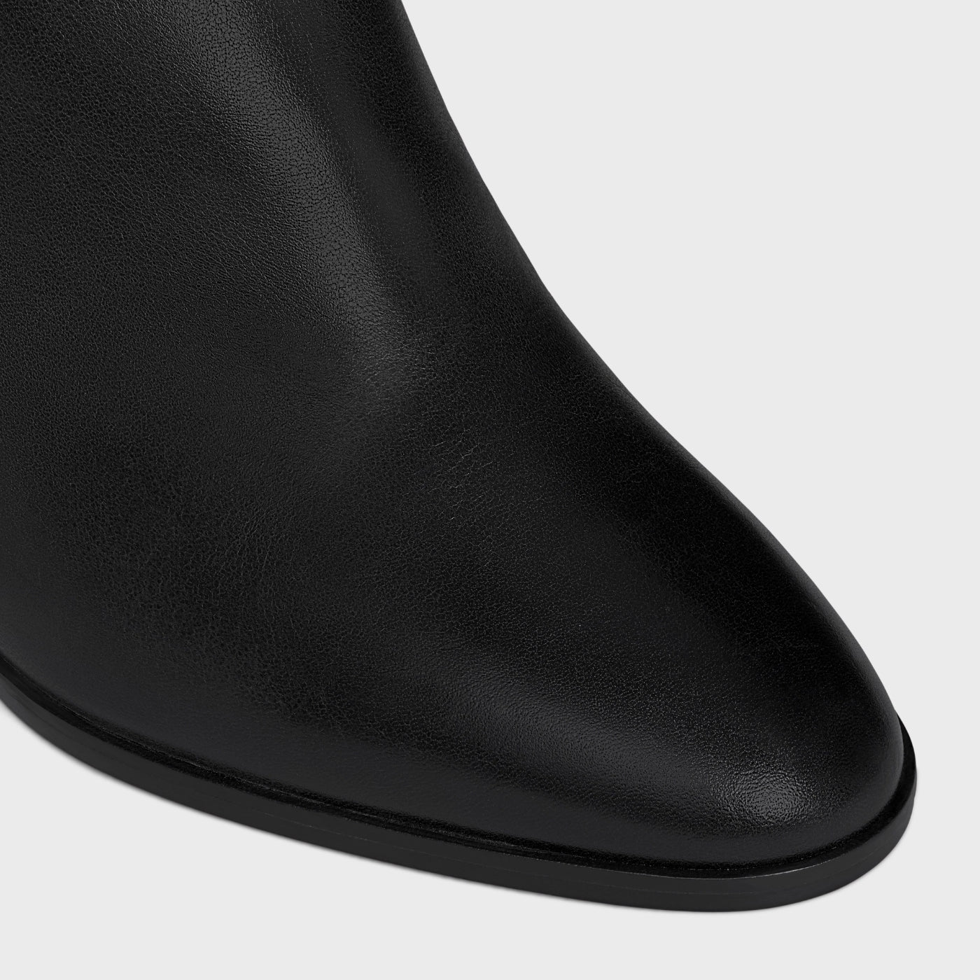 Celine Claude Mid Boot With Triomphe Spur In Calfskin