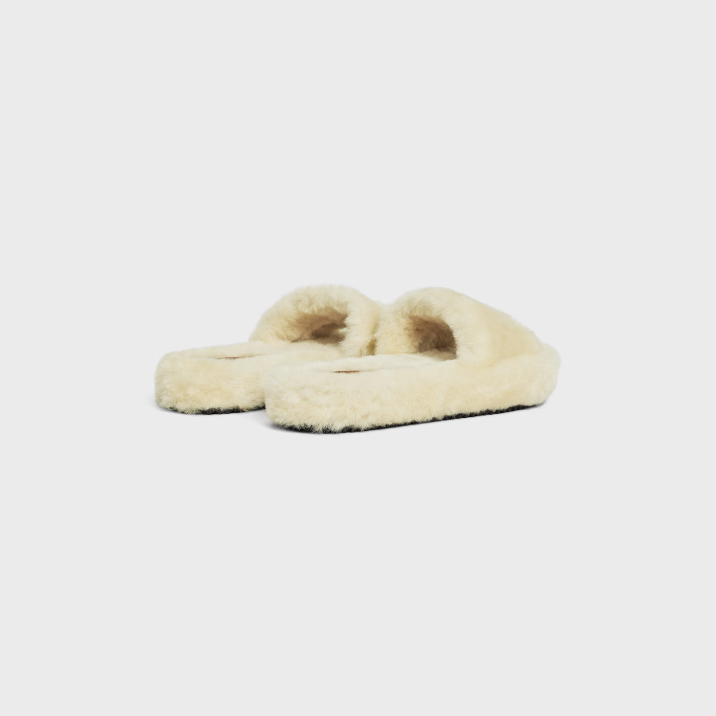 Celine Fur Slides In Shearling