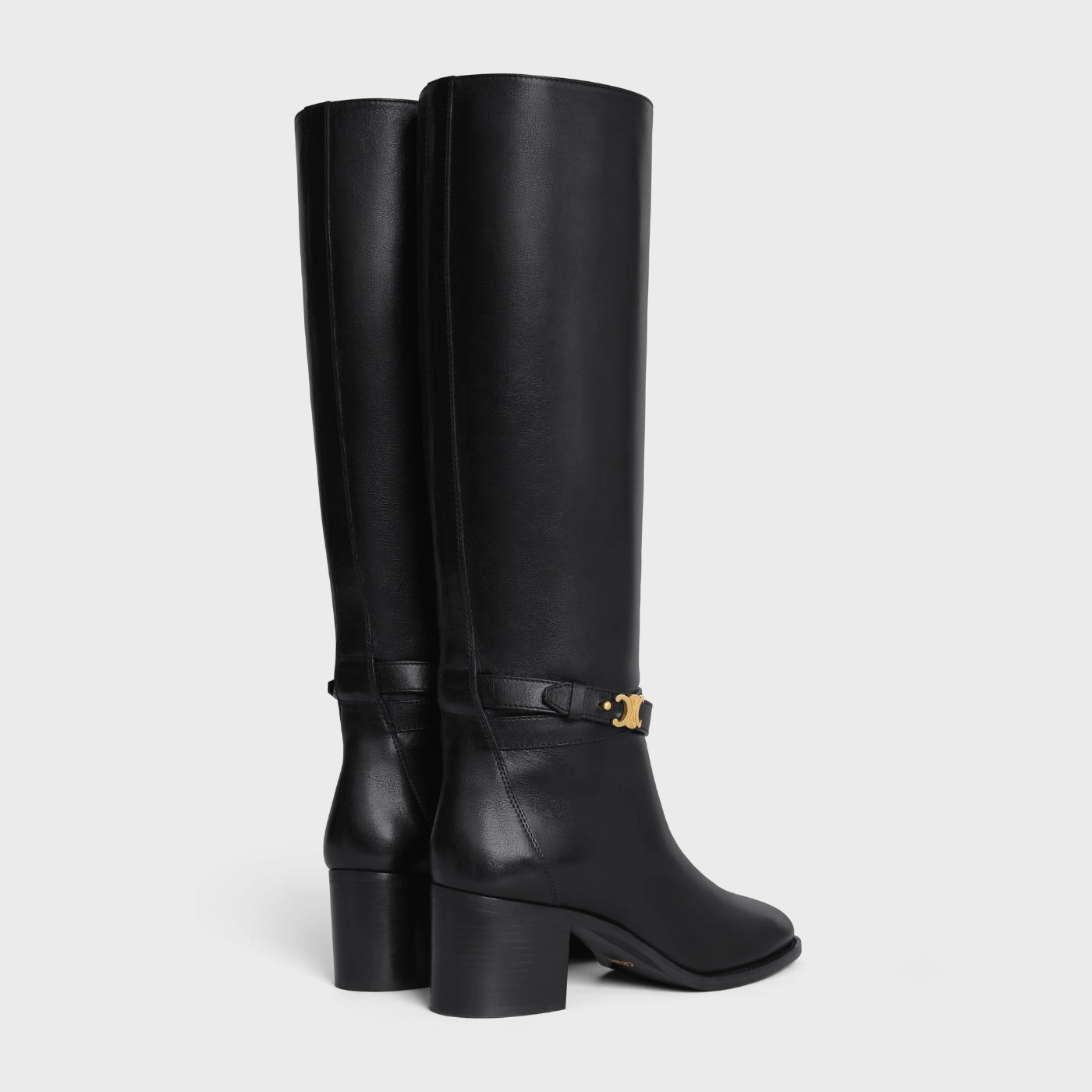 Garance Triomphe Strap High Boot In Calfskin