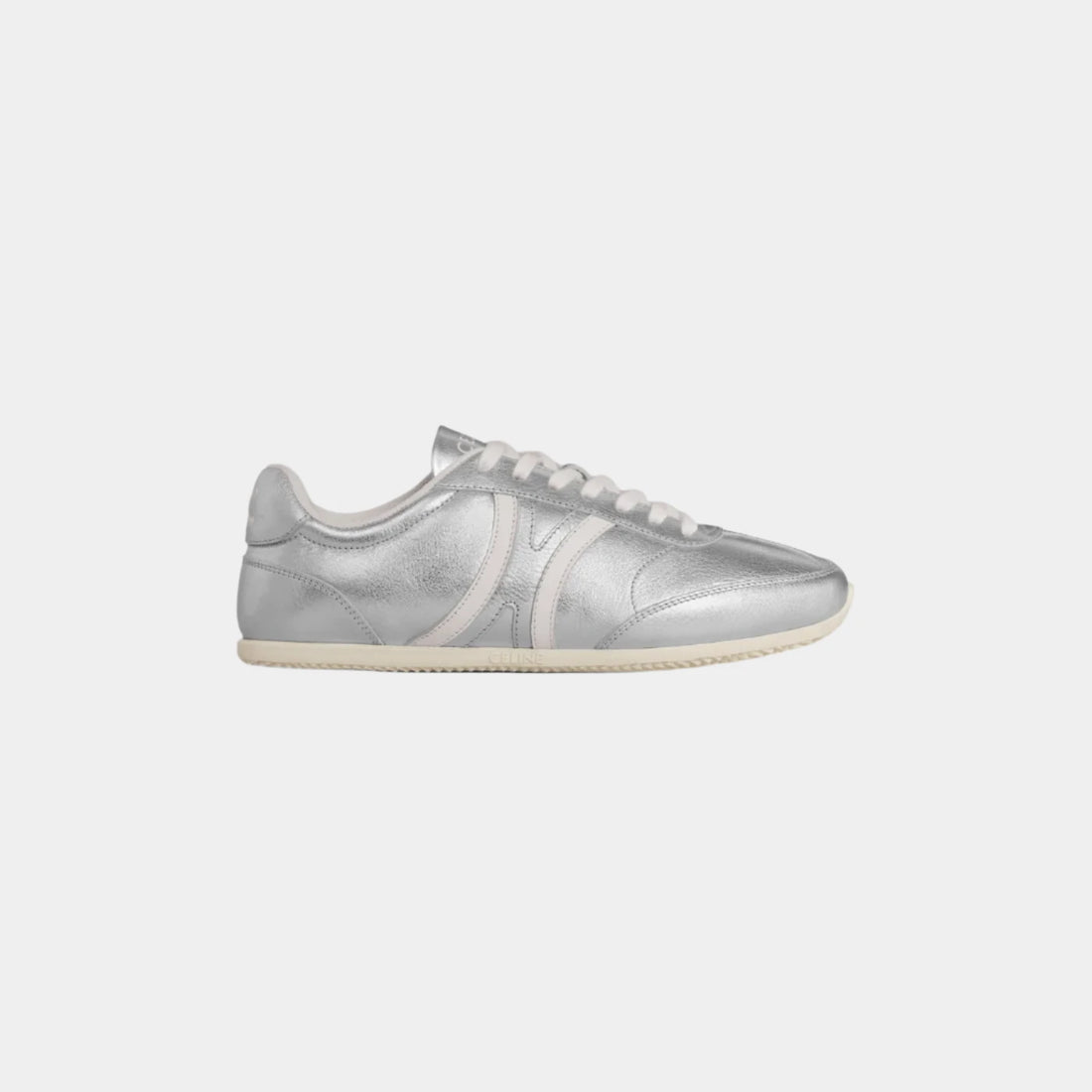 Jogger Low Lace Up Sneaker In Laminated Calfskin And Calfskin