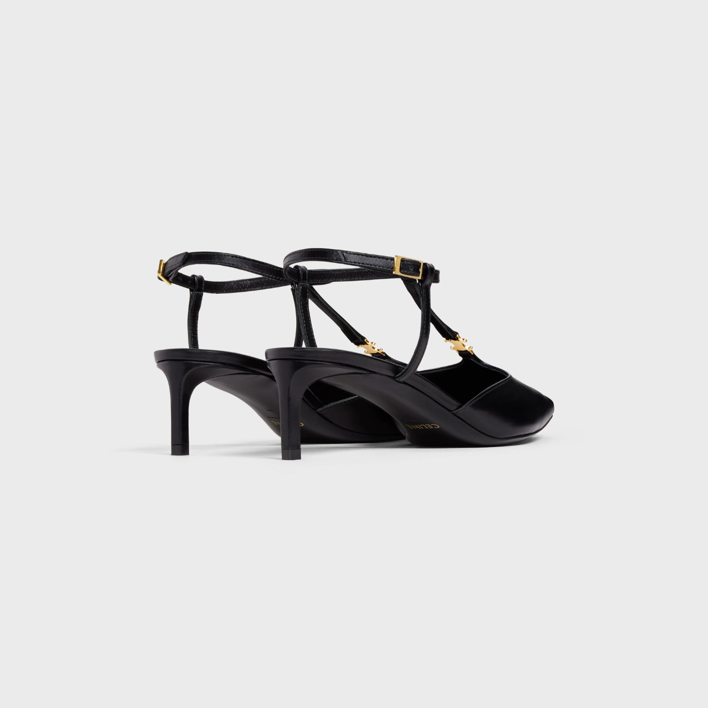 Celine Kitten T-Bar Strap Pump In Calfskin