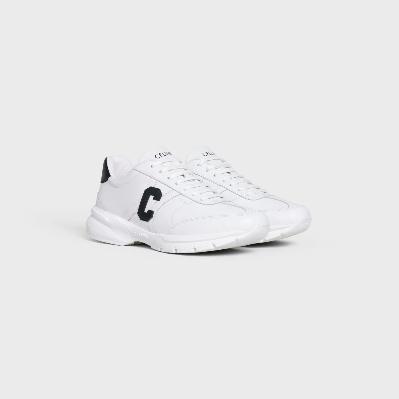 Celine Runner Cr-02 Low Lace-Up Sneaker In Calfskin