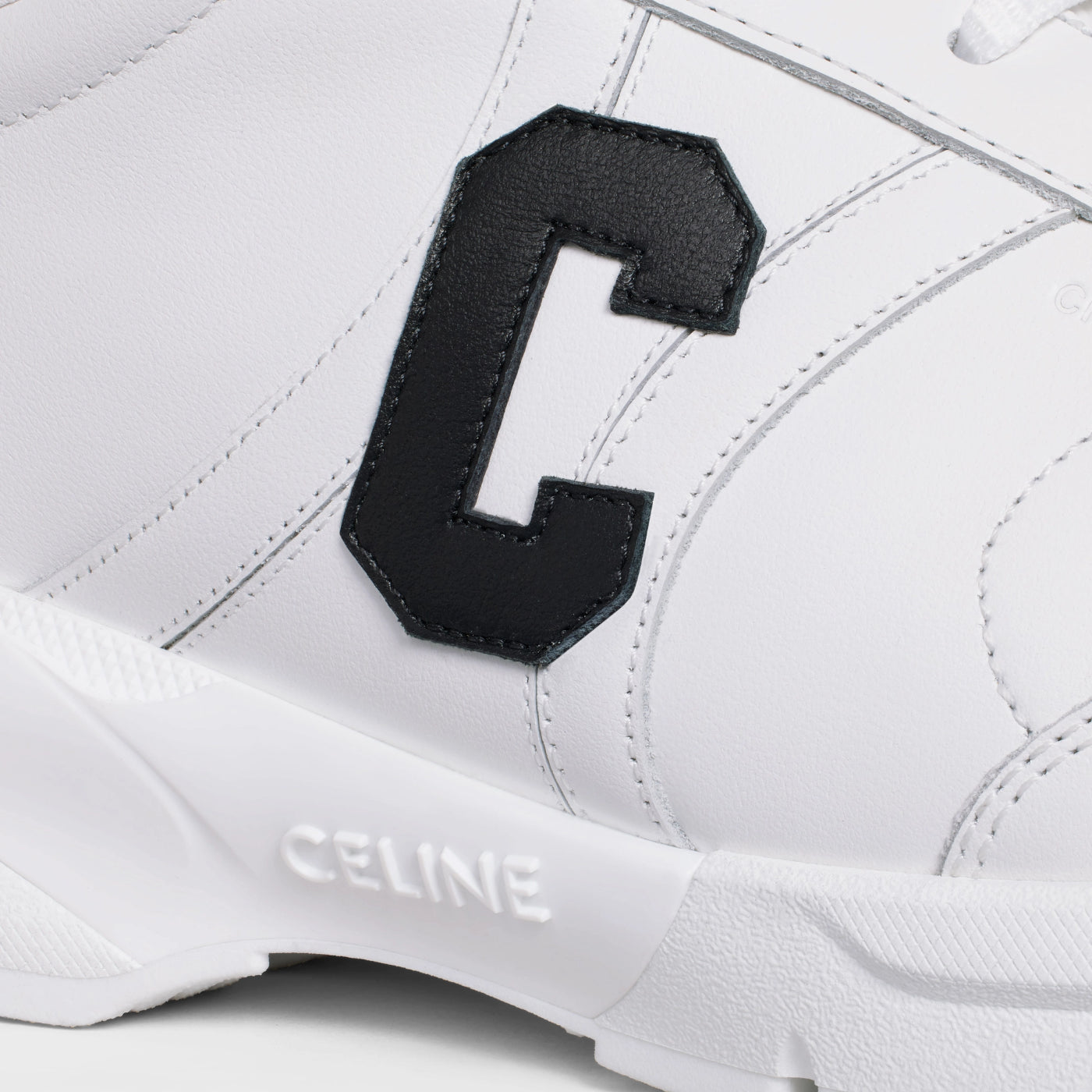 Celine Runner Cr-02 Low Lace-Up Sneaker In Calfskin