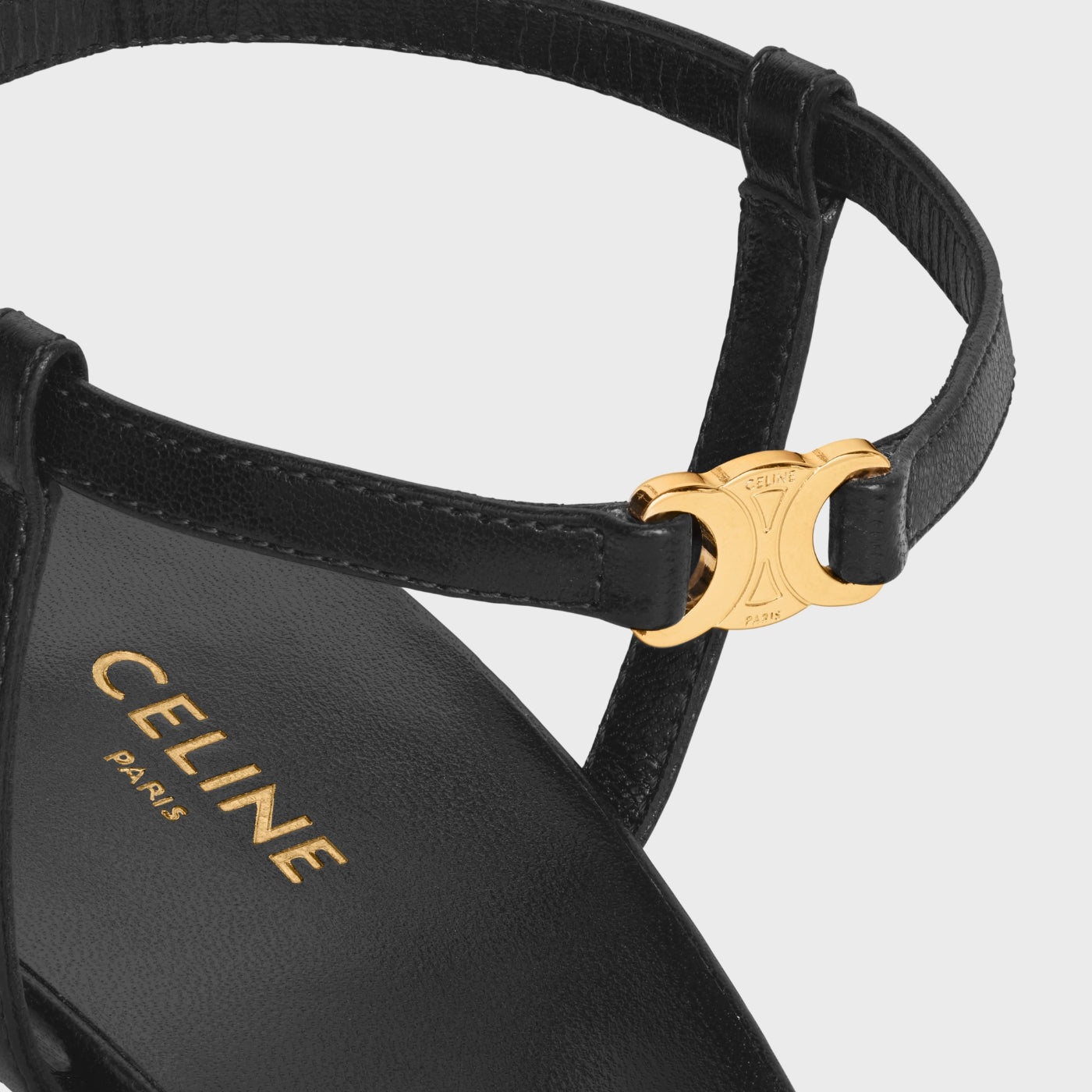 Celine Soir Sandal In Lambskin