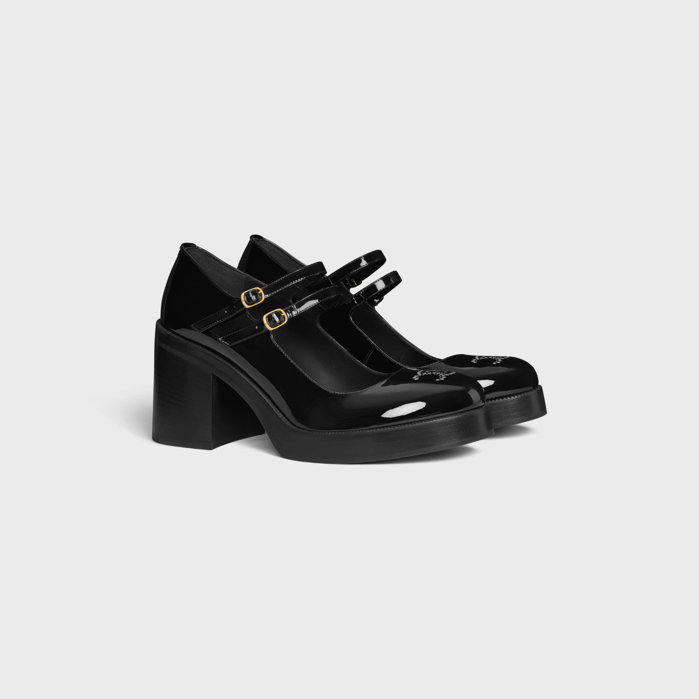 Celine Tess Babies In Patent Calfskin