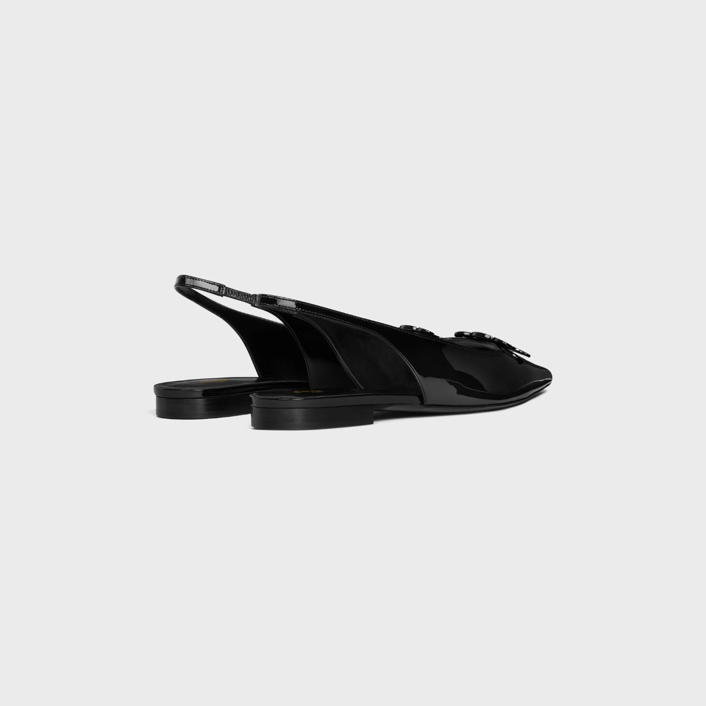 Alma Triomphe Flat Slingback In Patent Calfskin