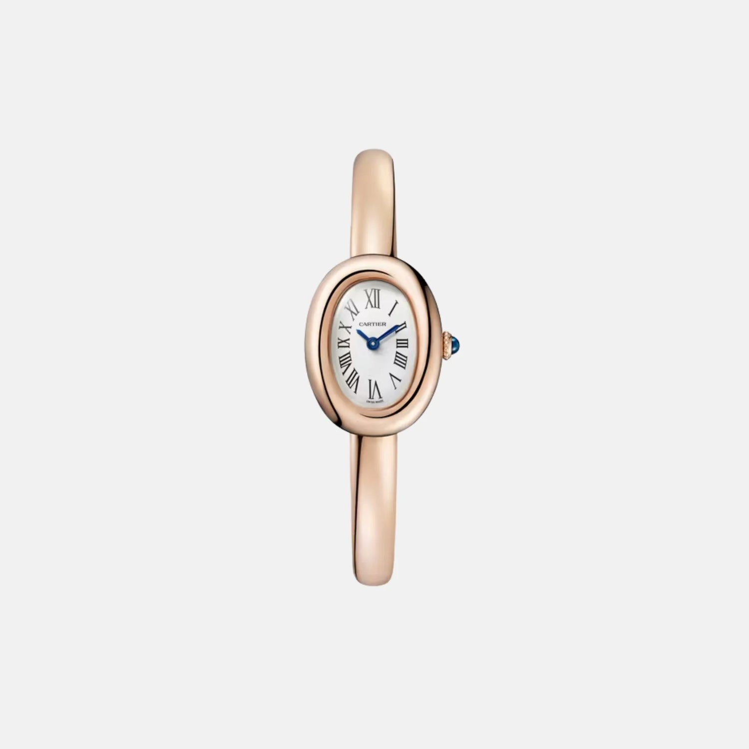 Cartier Baignoire Mini 18K Rose Gold Size 15 WGBA0047, Front